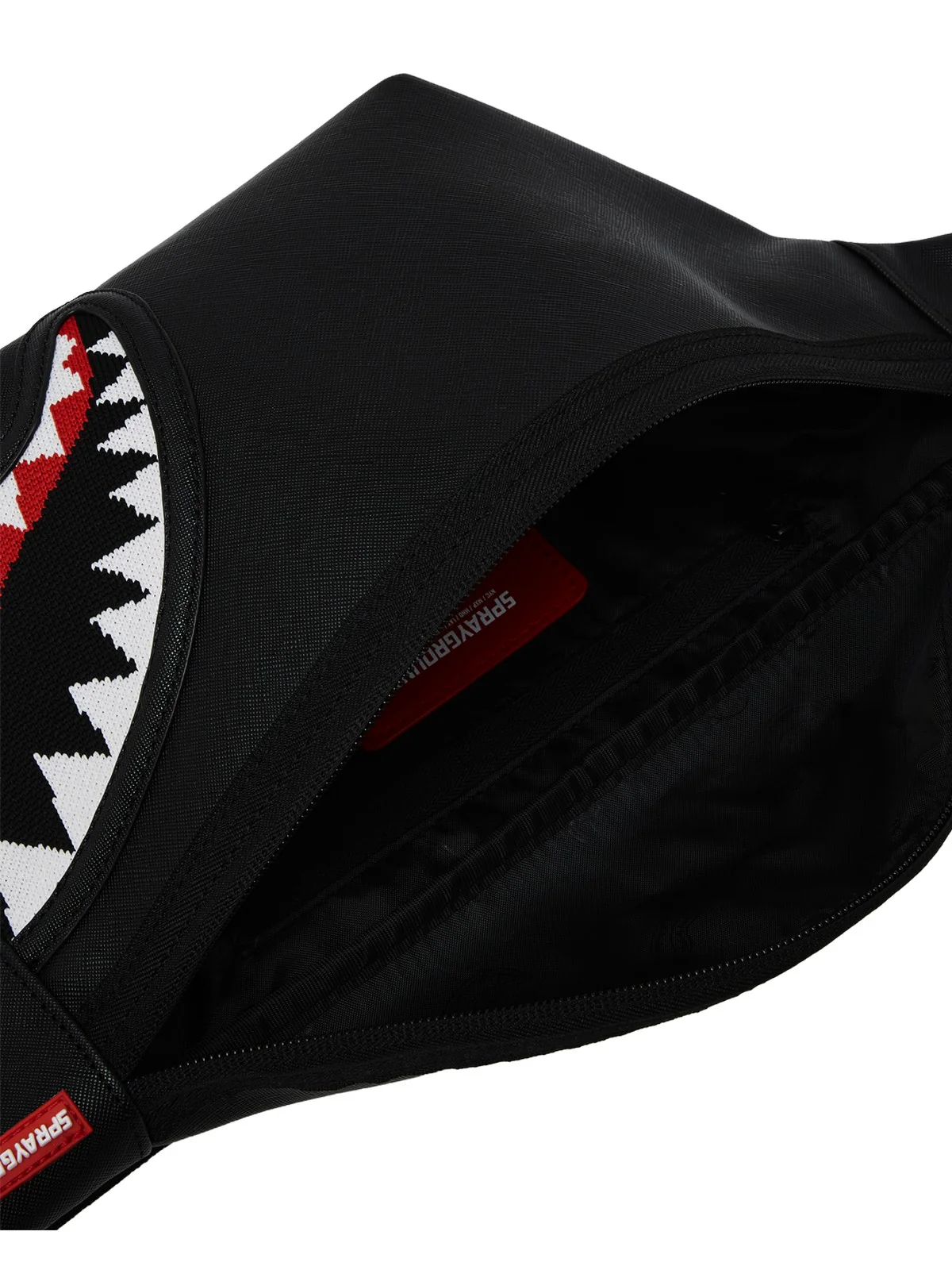 SPRAYGROUND Marsupio Uomo FLY KNIT MOUTH SAVVY CROSSBODY 910B8030NSZ Nero - Image 3