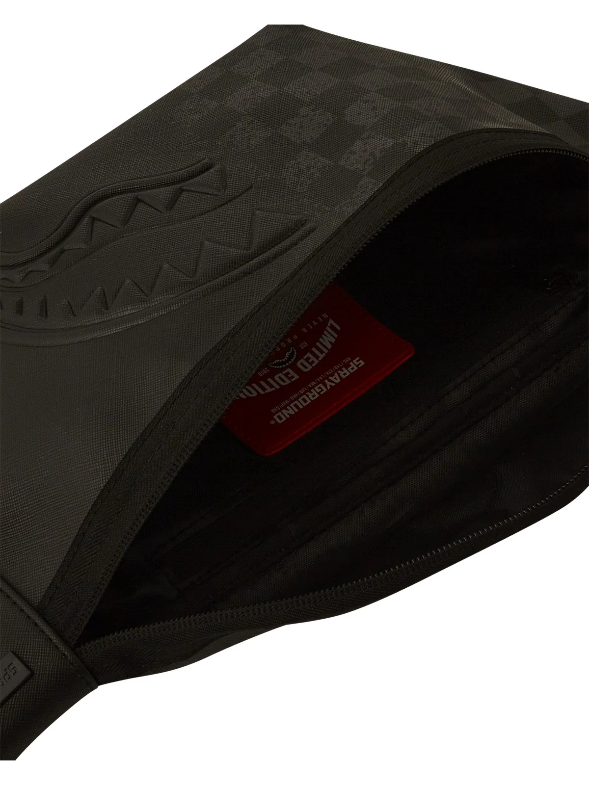 SPRAYGROUND Marsupio Uomo HALF SPRITZ BLACK/GREY CHECK SAVVY CROSSBODY 910B6861NSZ Nero - Image 4