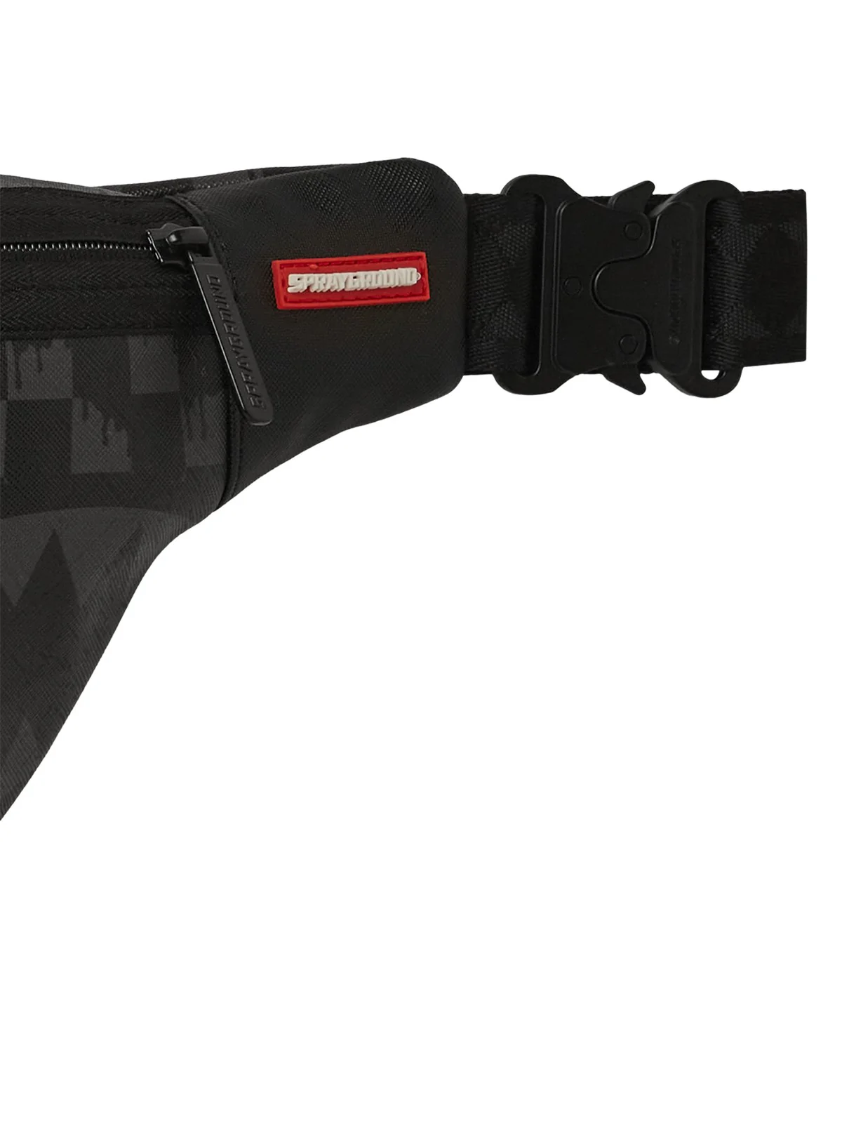 SPRAYGROUND Marsupio Uomo HANGOVER DRIP CHECK SAVVY CROSSBODY 910B6854NSZ Nero - Image 3