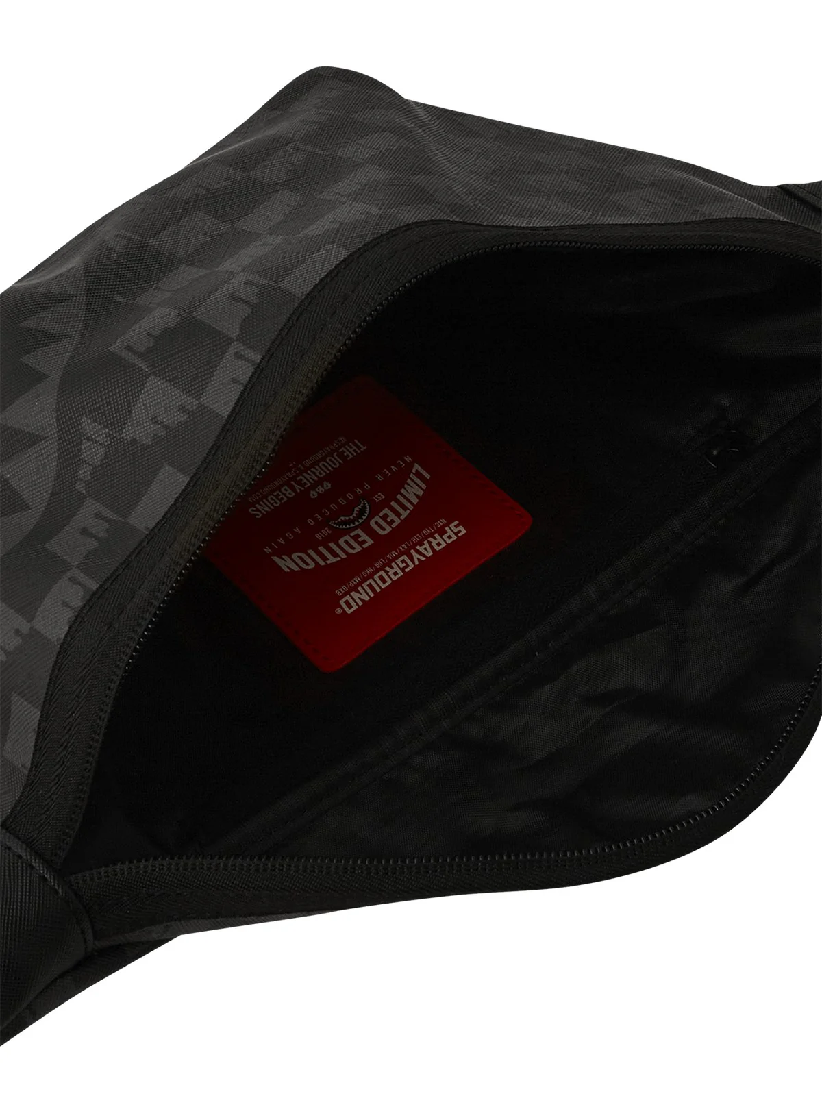 SPRAYGROUND Marsupio Uomo HANGOVER DRIP CHECK SAVVY CROSSBODY 910B6854NSZ Nero - Image 4