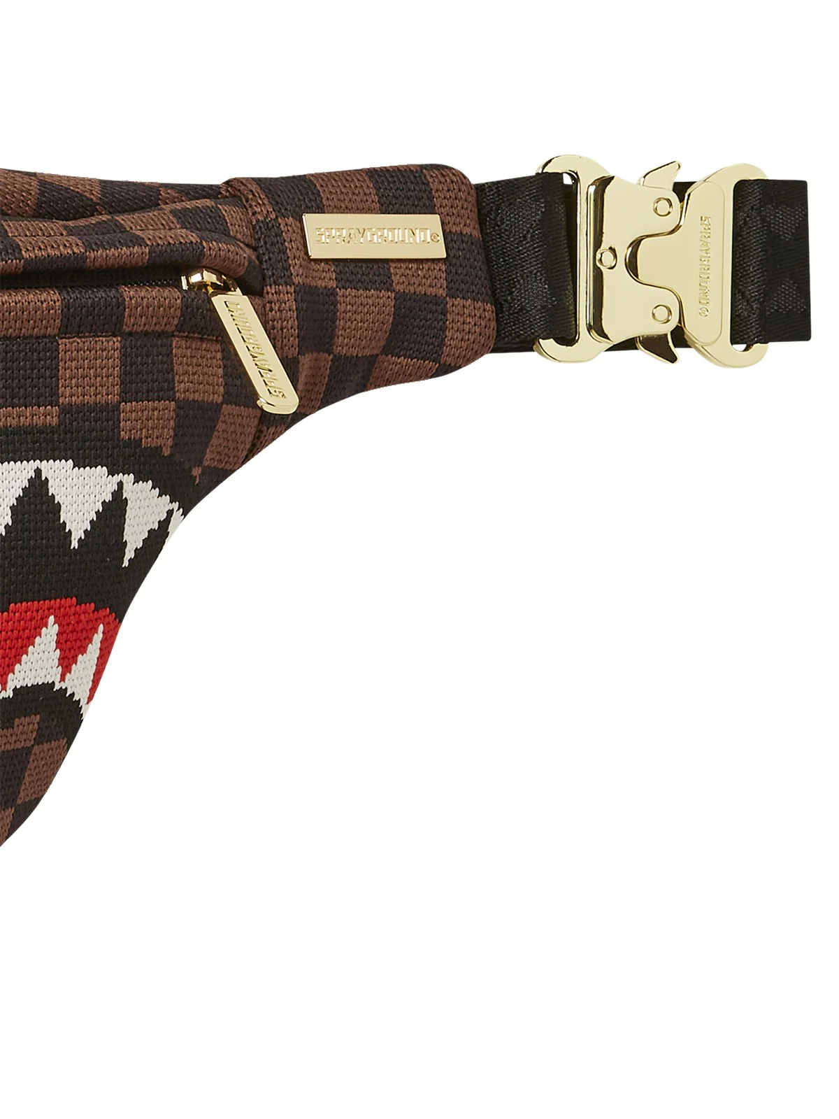 SPRAYGROUND Marsupio Uomo KNIT SHARKS IN PARIS 2.0 SAVVY CROSSBODY 910B6841NSZ Marrone - Image 3
