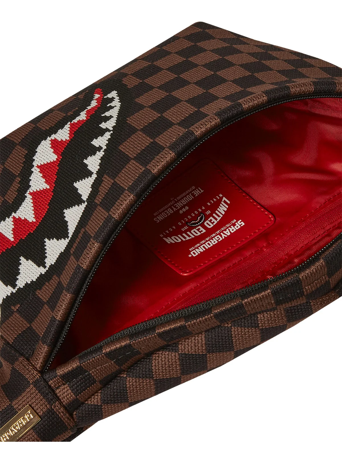 SPRAYGROUND Marsupio Uomo KNIT SHARKS IN PARIS 2.0 SAVVY CROSSBODY 910B6841NSZ Marrone - Image 4