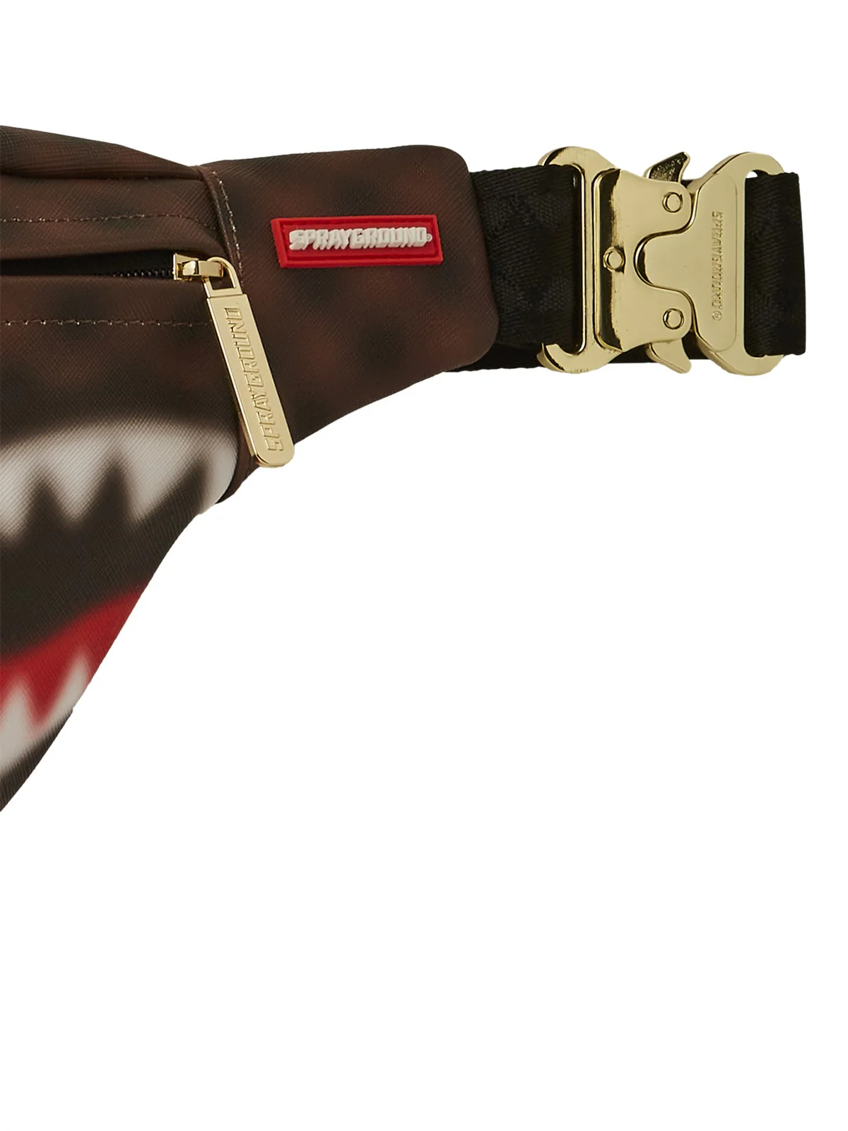 SPRAYGROUND Marsupio Uomo SHARKS IN PARIS BLUR SAVVY CROSSBODY 910B6850NSZ Marrone - Image 3