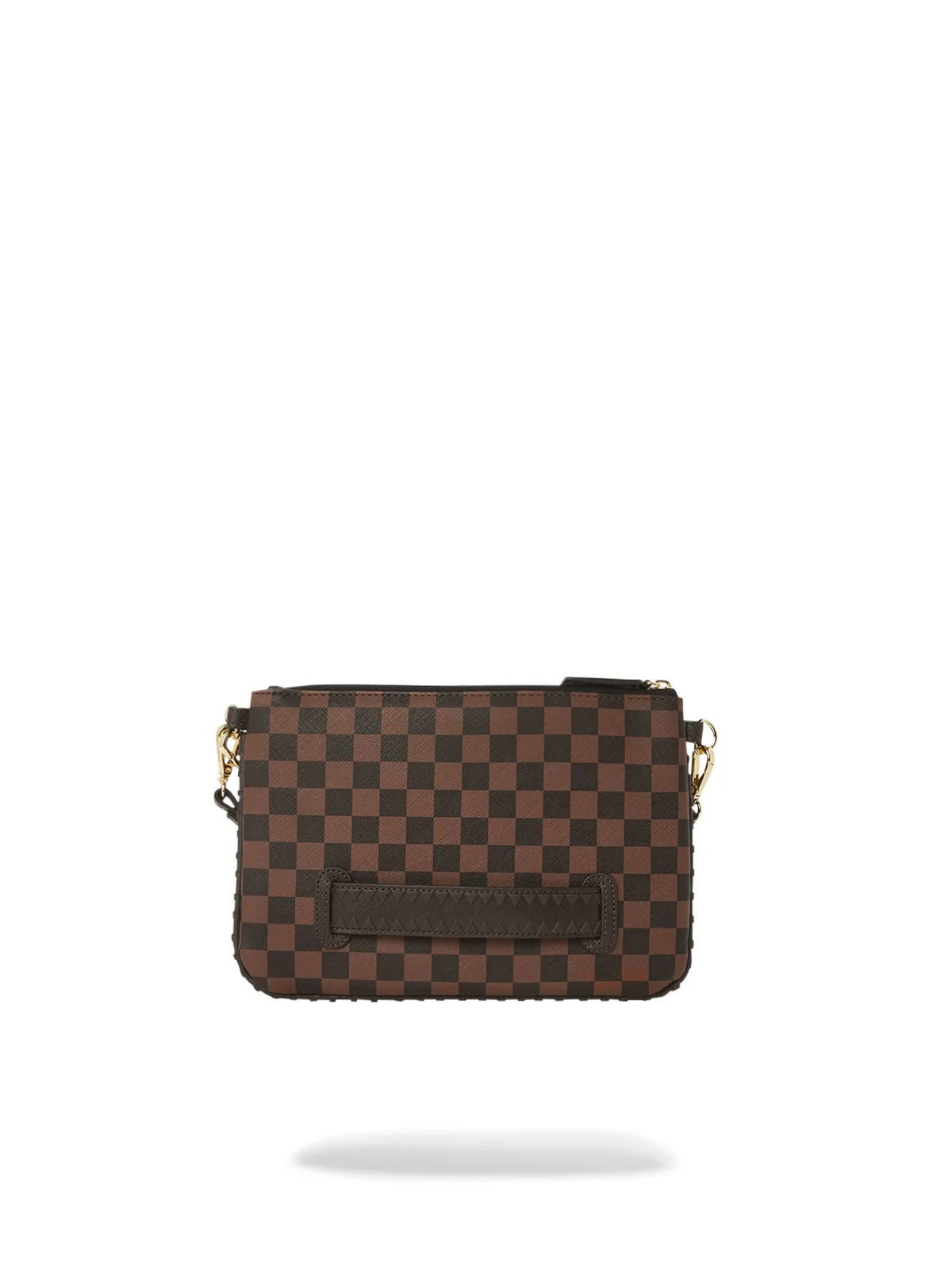SPRAYGROUND Pochette Donna CORE EMBOSS CHECK POUCHETTE 910B6835NSZ Marrone - Image 3