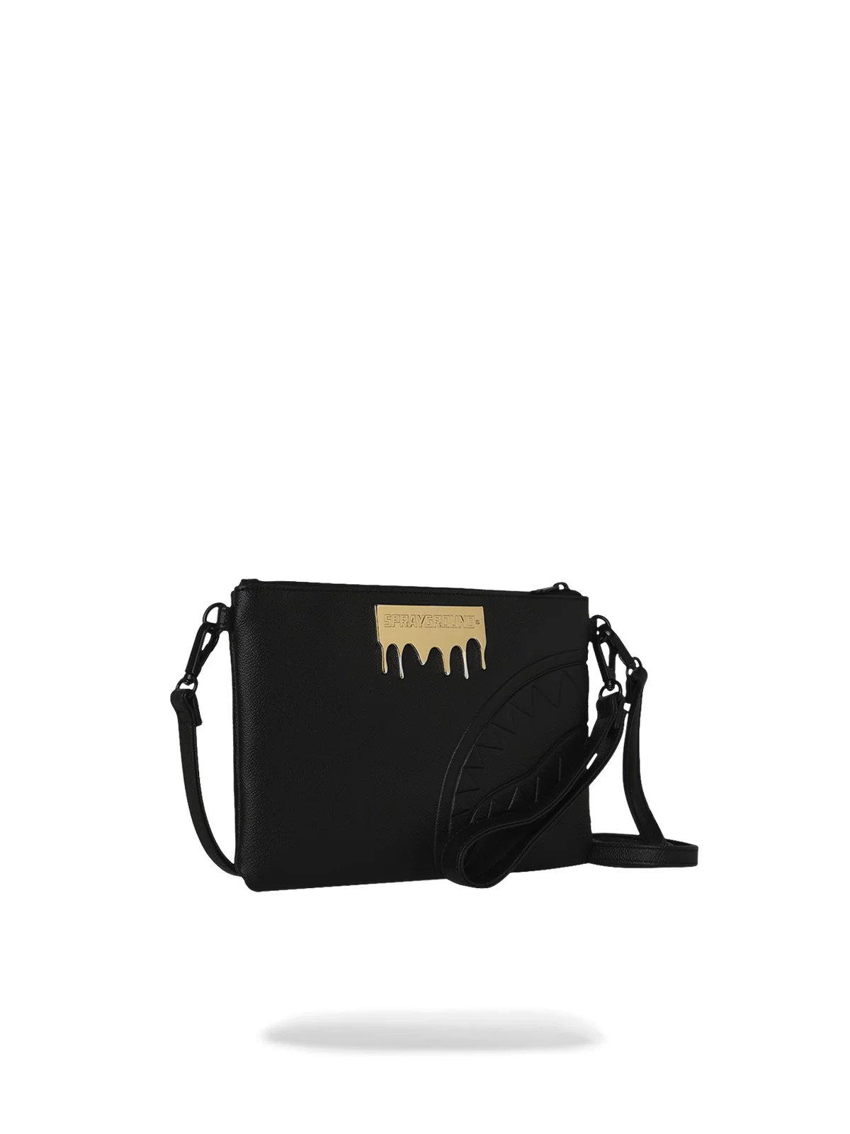 SPRAYGROUND Pochette Unisex adulto GOLD BRICK LUX CROSSBODY POUCHETTE 910B9044NSZ Nero - Image 2