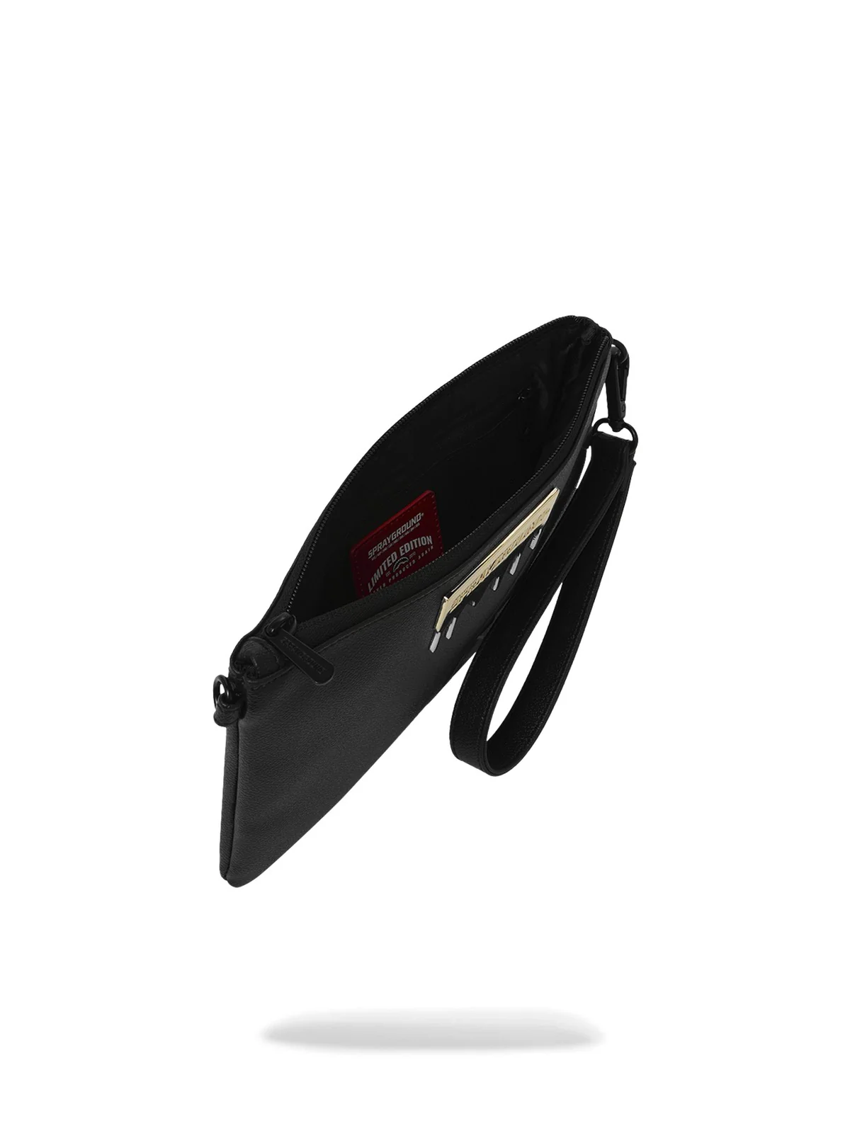 SPRAYGROUND Pochette Unisex adulto GOLD BRICK LUX CROSSBODY POUCHETTE 910B9044NSZ Nero - Image 5