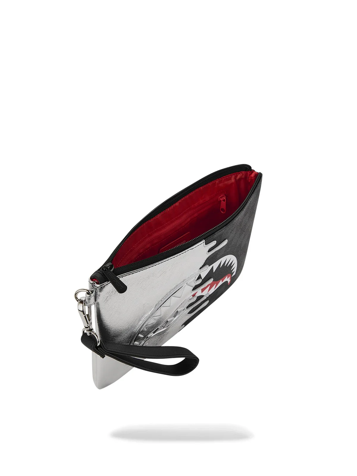 SPRAYGROUND Pochette Unisex adulto SILVER SIDE DRIP BLACK CHECK CROSSBODY POUCHETTE 910B8929NSZ Nero - Image 5
