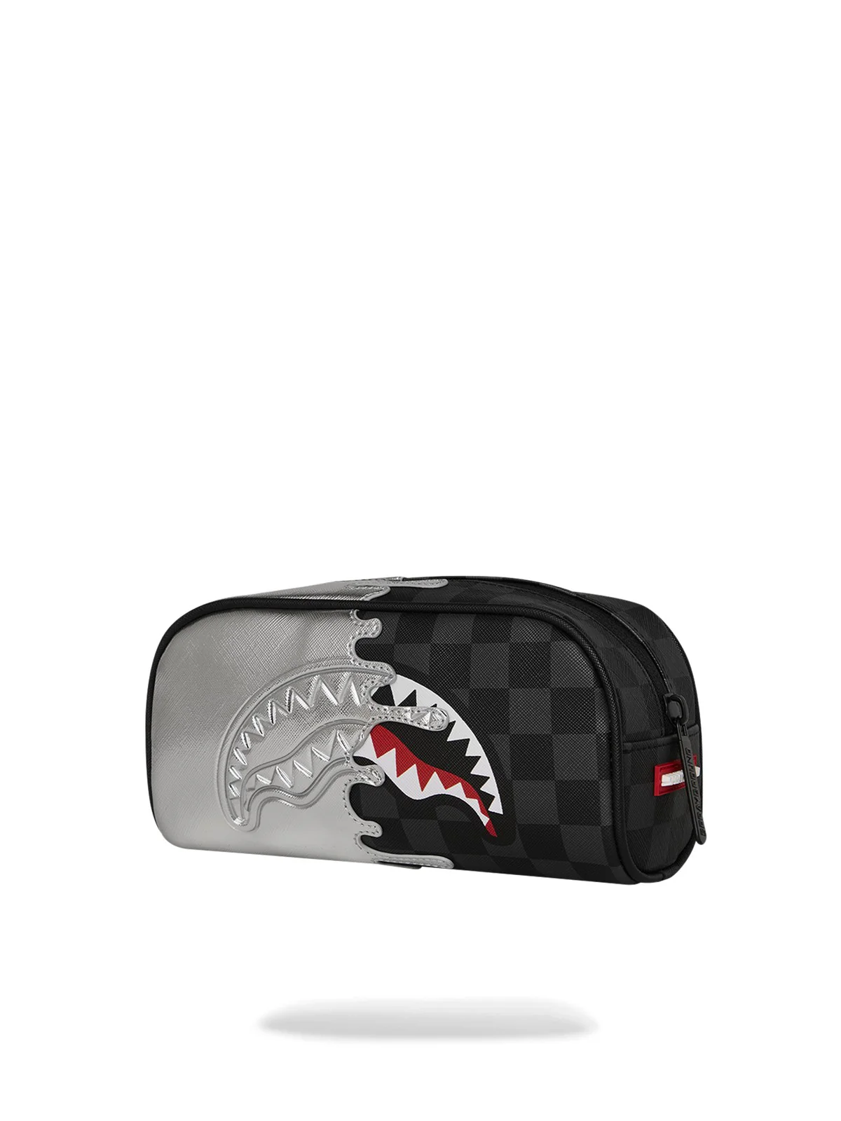 SPRAYGROUND Pochette Unisex adulto SILVER SIDE DRIP BLACK CHECK PENCIL POUCH 910B8927NSZ Nero - Image 3