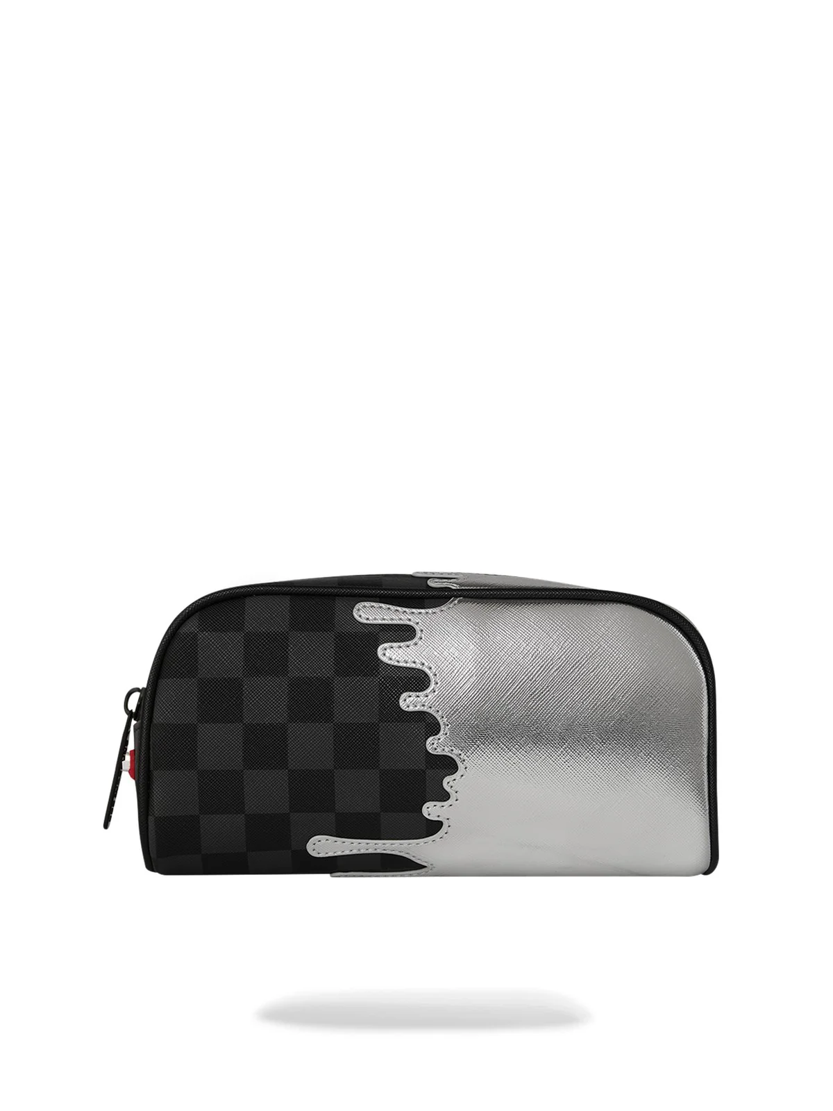 SPRAYGROUND Pochette Unisex adulto SILVER SIDE DRIP BLACK CHECK PENCIL POUCH 910B8927NSZ Nero - Image 4