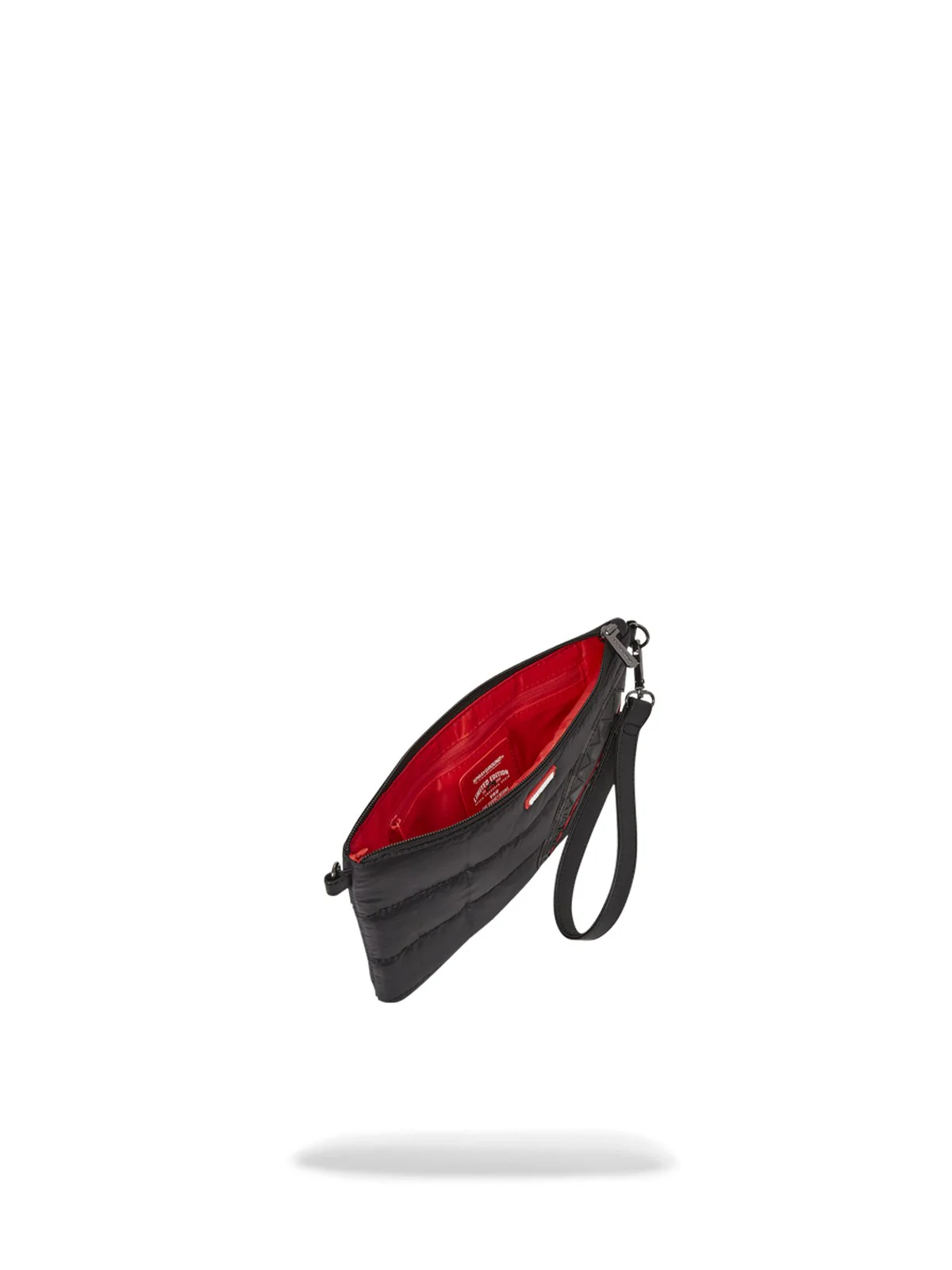 SPRAYGROUND Pochette Uomo BLACK PUFFER GREY CHECK POUCHETTE 910B6858NSZ Nero - Image 5