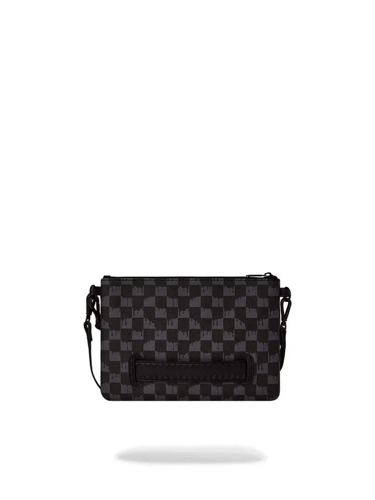 SPRAYGROUND Pochette Uomo DRIP CHECK SHARK CROSS CLUTCH STRAP 910B6571NSZ Nero - Image 3