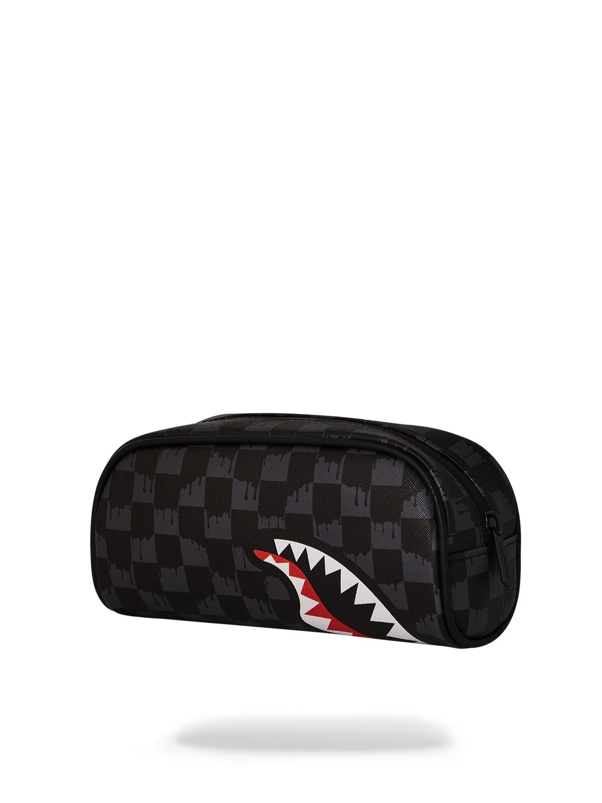 SPRAYGROUND Pochette Uomo DRIP CHECK SHARK PENCIL POUCH 910B6574NSZ Grigio - Image 3