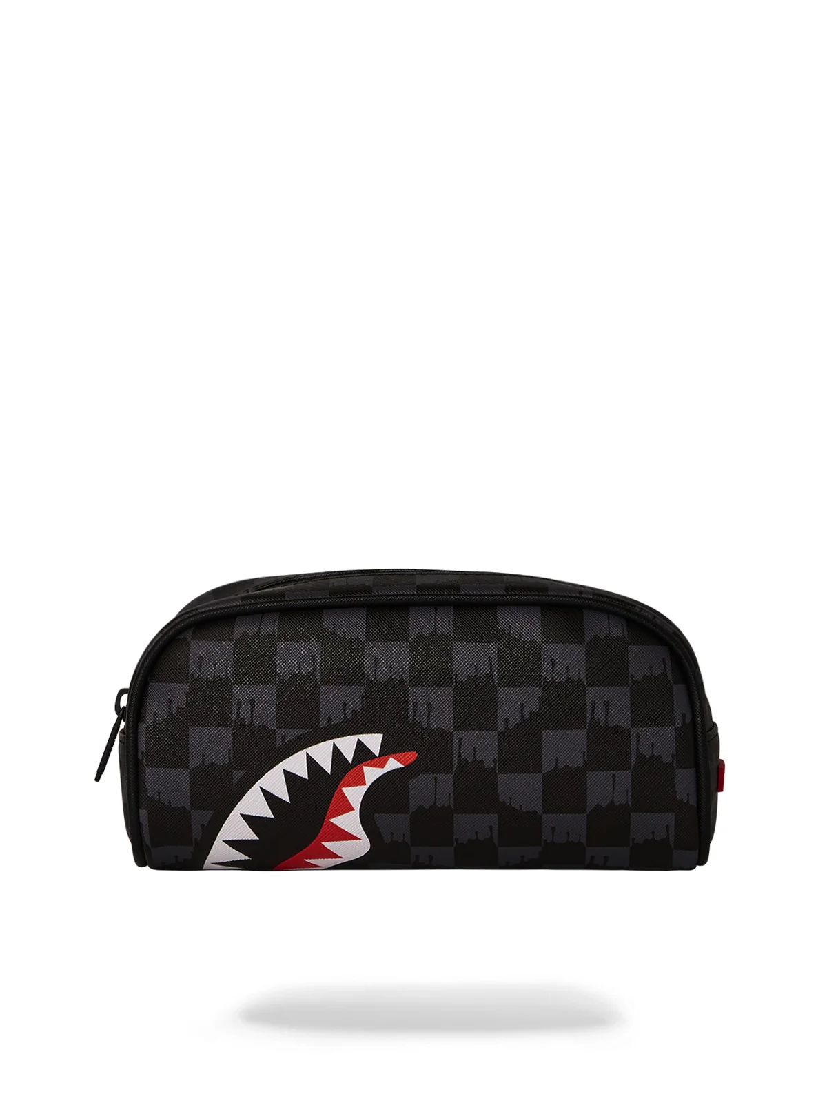 SPRAYGROUND Pochette Uomo DRIP CHECK SHARK PENCIL POUCH 910B6574NSZ Grigio - Image 4