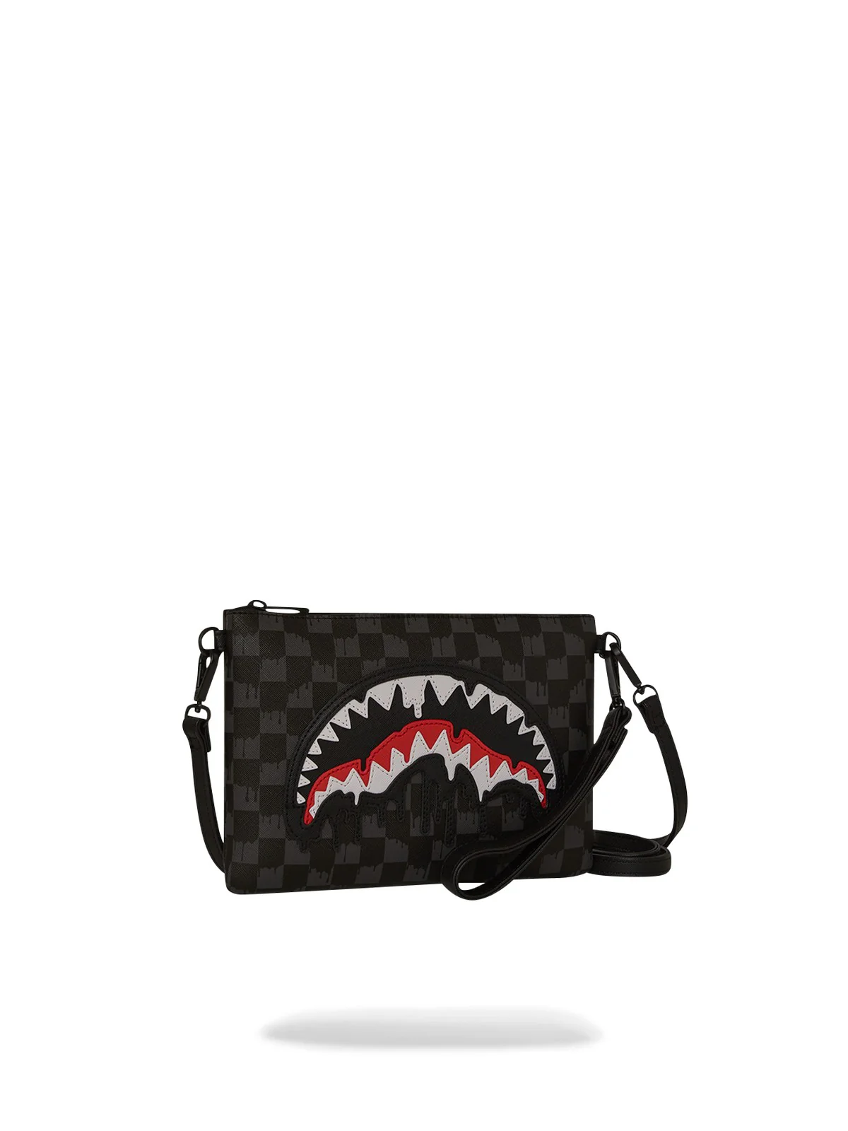 SPRAYGROUND Pochette Uomo DRIPPING SHARKS IN PARIS CROSSOVER CLUTCH 910B7969NSZ Nero - Image 2