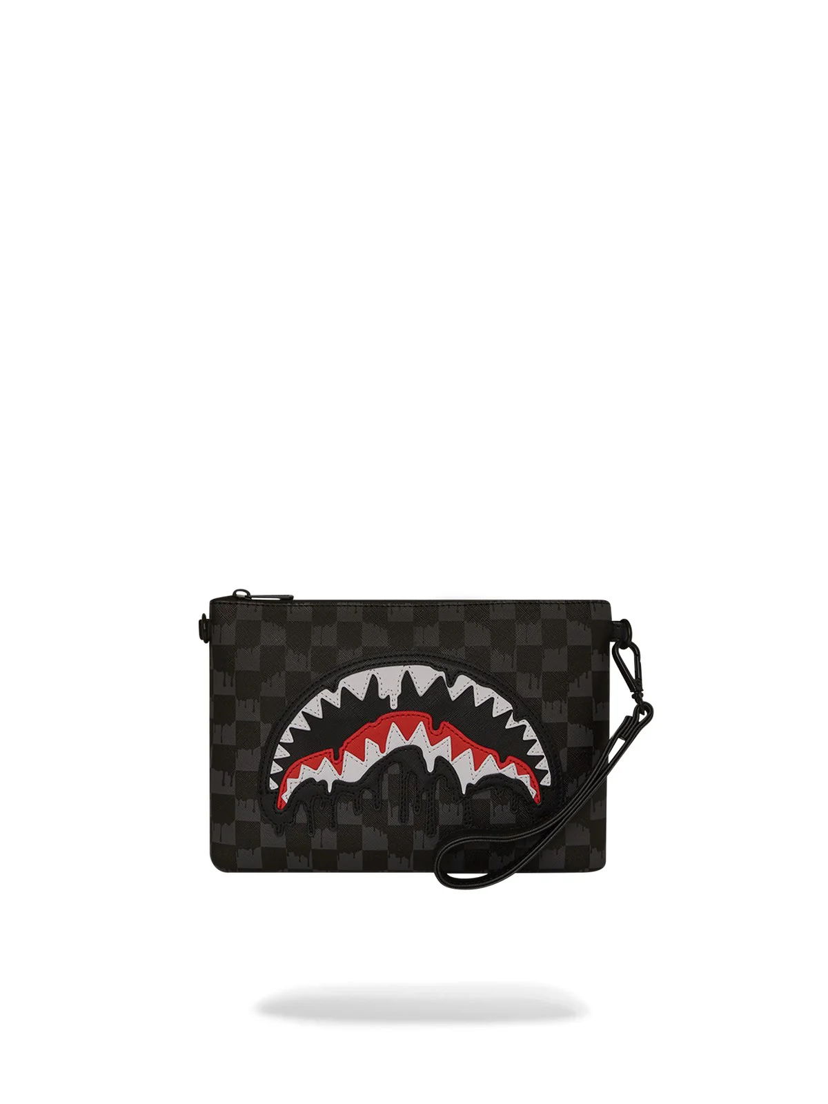 SPRAYGROUND Pochette Uomo DRIPPING SHARKS IN PARIS CROSSOVER CLUTCH 910B7969NSZ Nero - Image 4