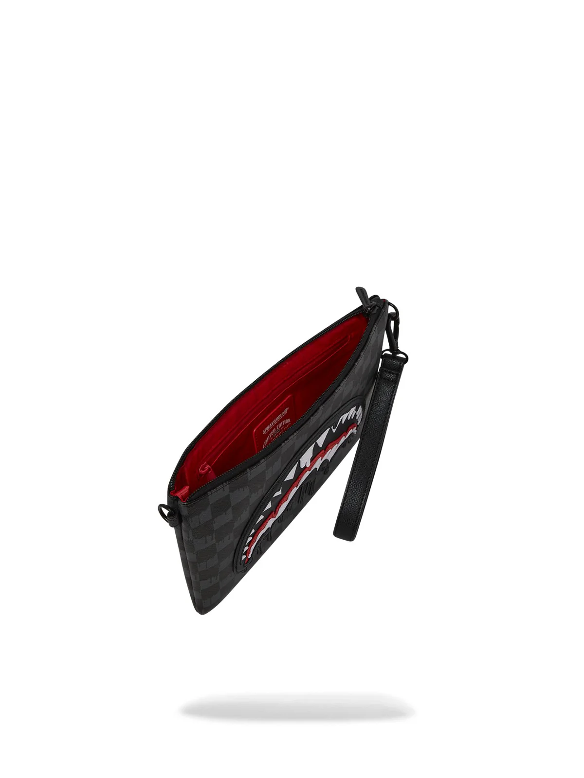 SPRAYGROUND Pochette Uomo DRIPPING SHARKS IN PARIS CROSSOVER CLUTCH 910B7969NSZ Nero - Image 5