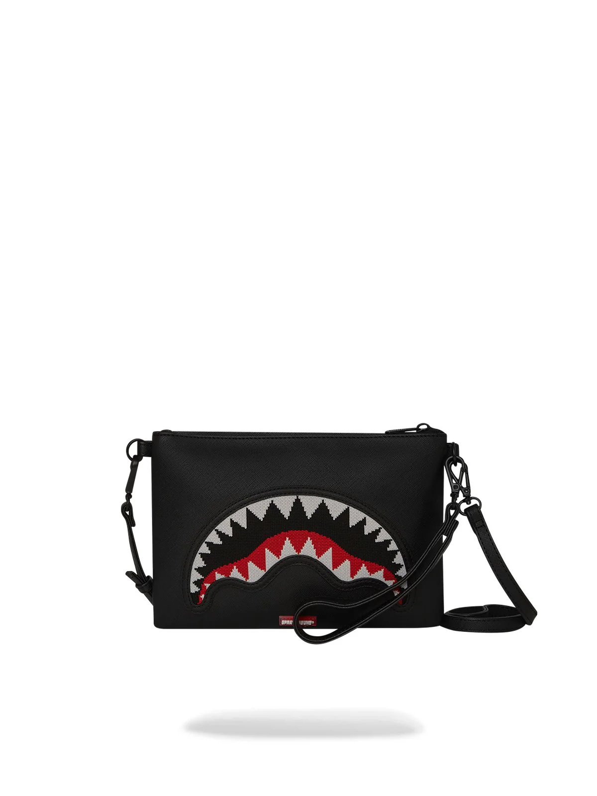 SPRAYGROUND Pochette Uomo FLY KNIT MOUTH CROSSOVER CLUTCH 910B8028NSZ Nero - Image 5