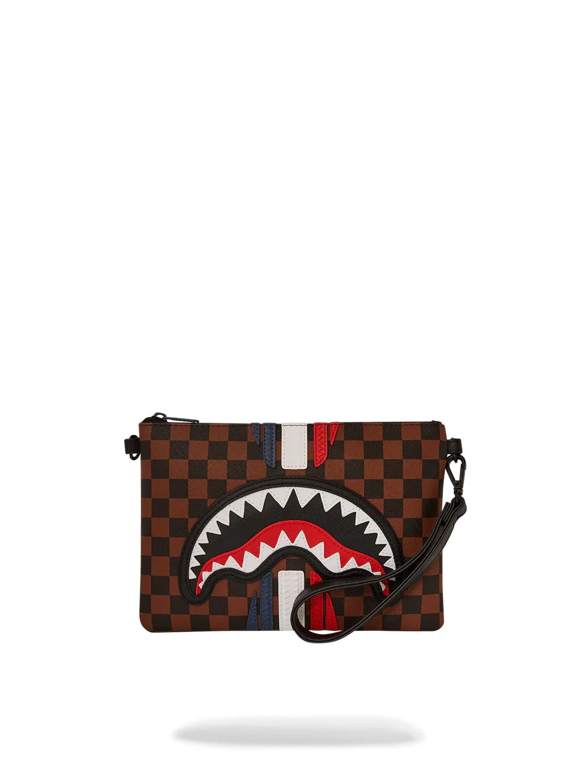 SPRAYGROUND Pochette Uomo MACHINE FRANCAISE POUCHETTE 910B7493NSZ Marrone - Image 4