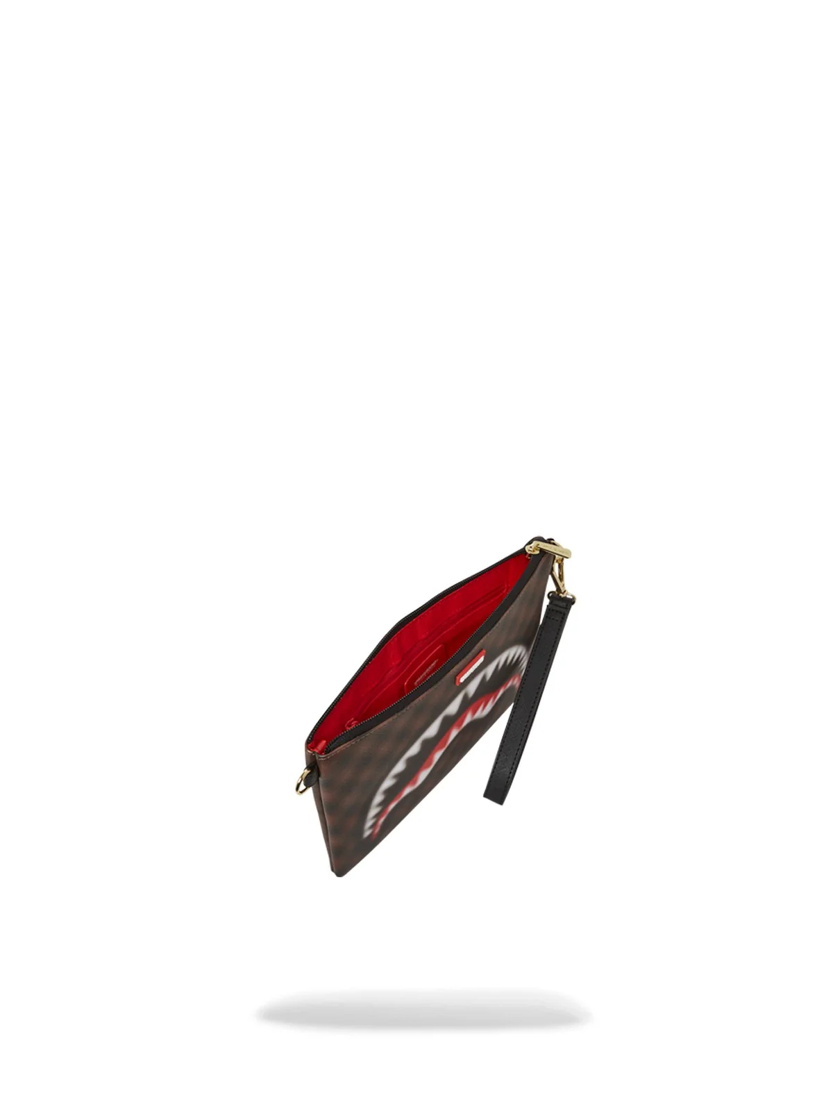 SPRAYGROUND Pochette Uomo SHARKS IN PARIS BLUR POUCHETTE 910B6847NSZ Marrone - Image 5