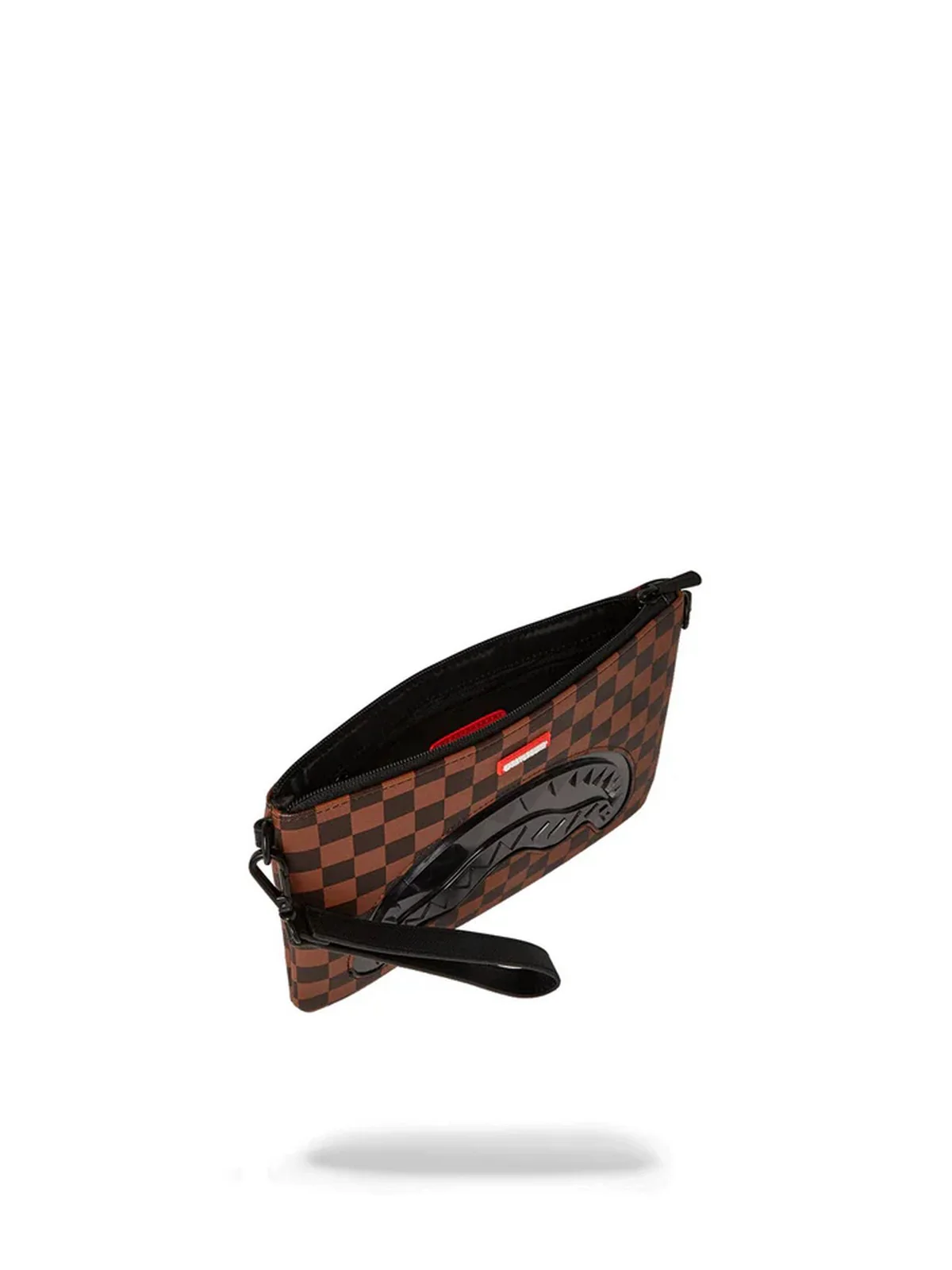 SPRAYGROUND Pochette Uomo SIP CLEAR SM EYES CROSS CLUTCH  STRAP 910B6515NSZ Marrone - Image 4