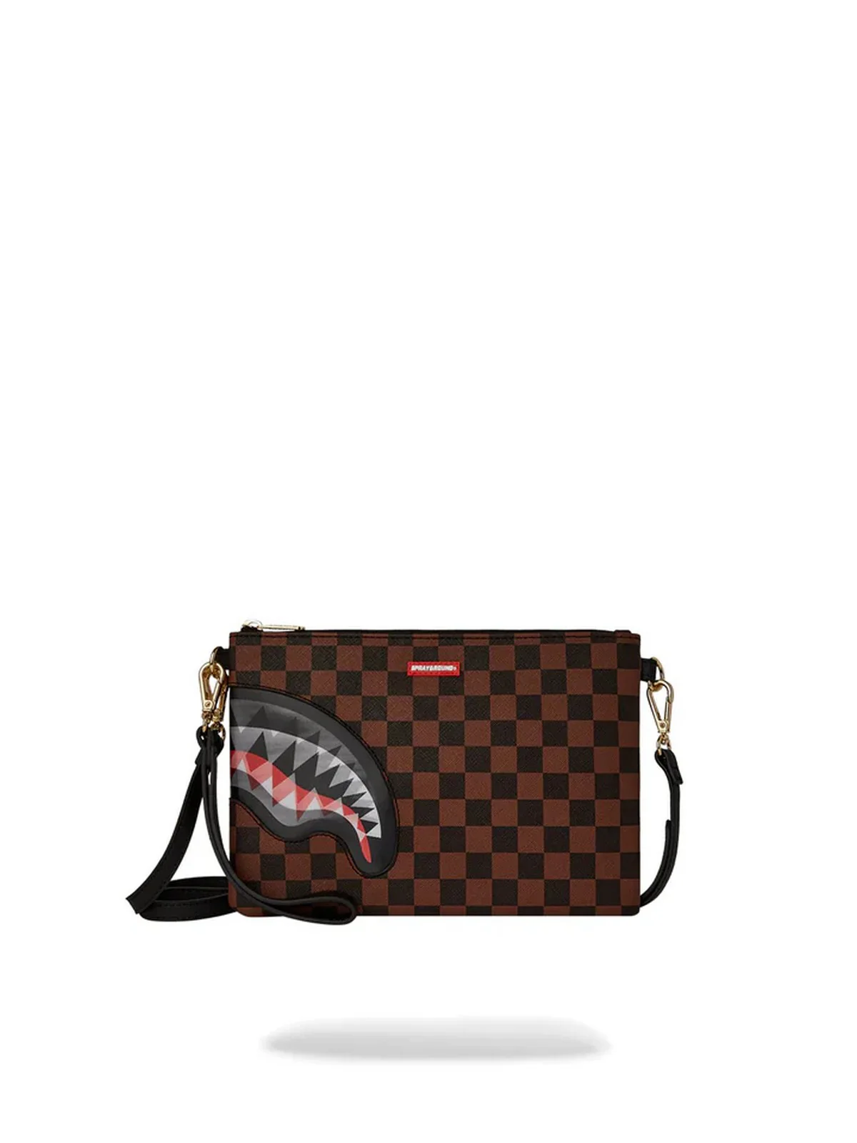 SPRAYGROUND Pochette Uomo SIP LENTICULAR CHOMP CROSS CLUTCH STRAP 910B6524NSZ Marrone - Image 5