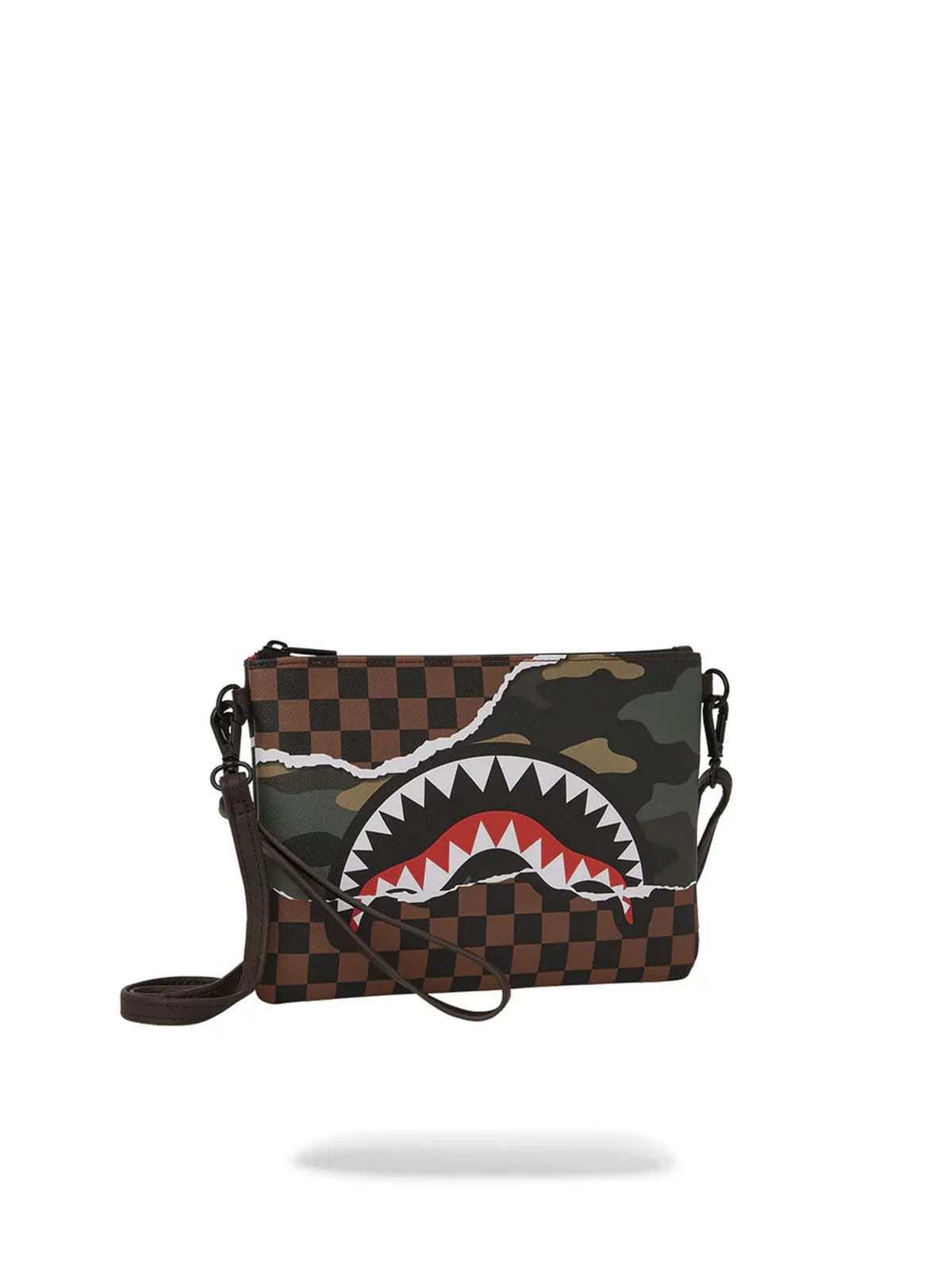 SPRAYGROUND Pochette Uomo TEAR IT UP CAMO POCHETTE 910B6041NSZ Marrone - Image 2