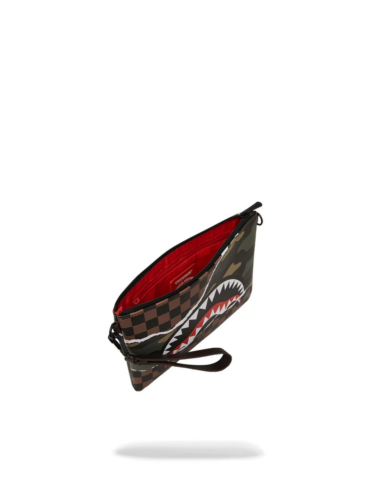 SPRAYGROUND Pochette Uomo TEAR IT UP CAMO POCHETTE 910B6041NSZ Marrone - Image 4