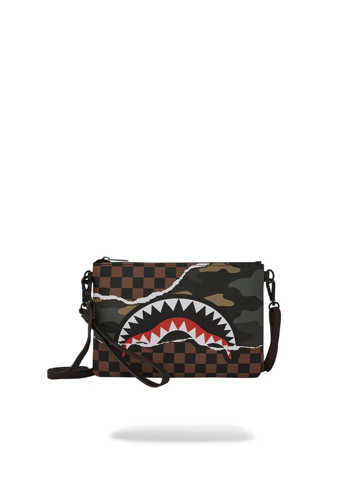 SPRAYGROUND Pochette Uomo TEAR IT UP CAMO POCHETTE 910B6041NSZ Marrone - Image 5