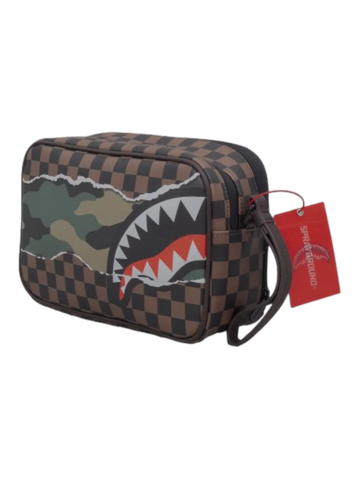 SPRAYGROUND Pochette Uomo TEAR IT UP CAMO TOILETRY - BRICK 910B6042NSZ Marrone - Image 2