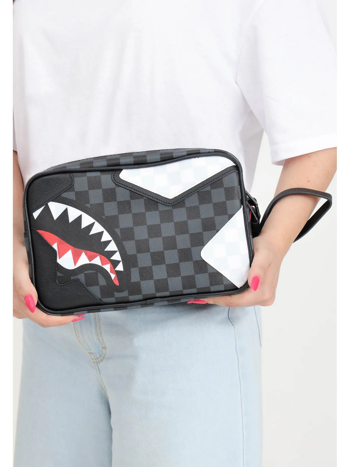SPRAYGROUND Pochette Uomo TRIPLE DECKER HEIR TO THE THRONE TOILETRY - BRICK 910B6070NSZ Grigio - Image 3