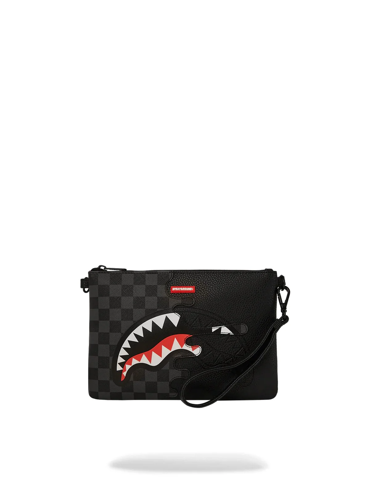 SPRAYGROUND Pochette Uomo UNFINISHED SHARK POUCHETTE 910B7479NSZ Grigio - Image 4
