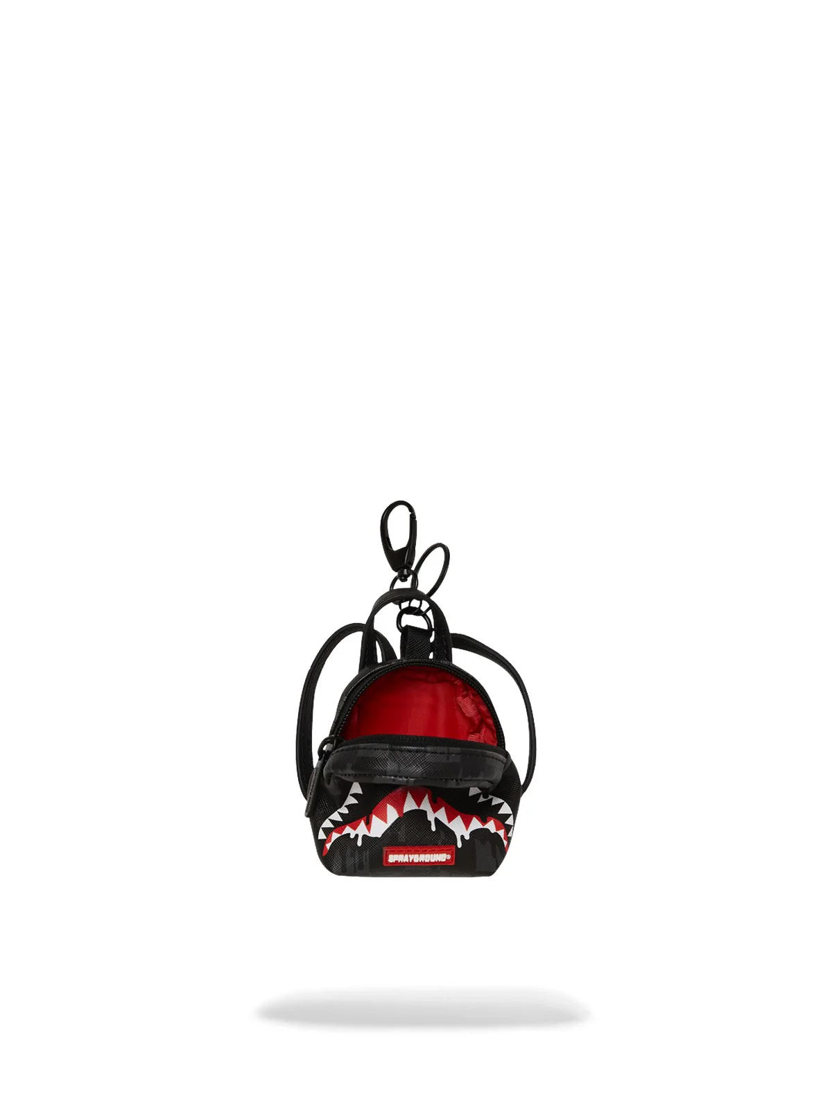 SPRAYGROUND Portachiavi Unisex adulto DRIPPING SHARKS IN PARIS KEYCHAIN 910K7973NSZ Nero - Image 3