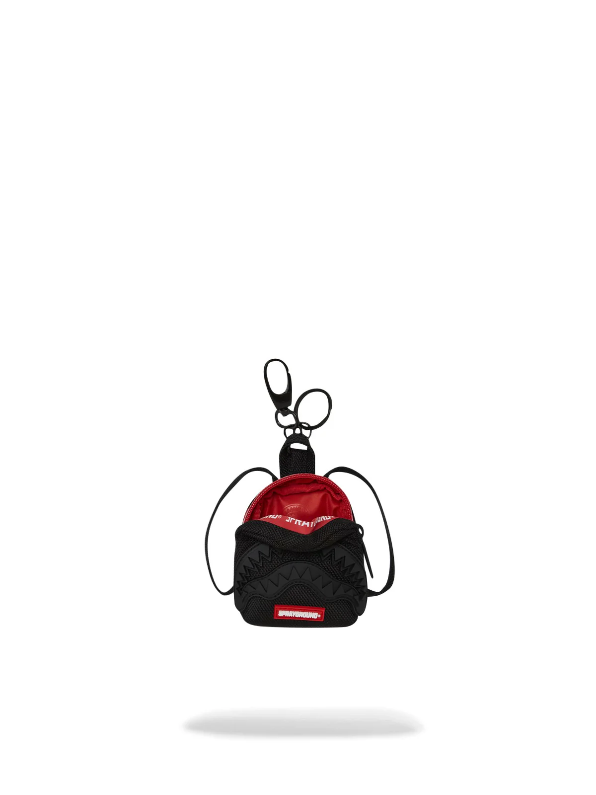 SPRAYGROUND Portachiavi Unisex adulto PRINTED ZIPPER SHARK KEYCHAIN 910K8064NSZ Nero - Image 4