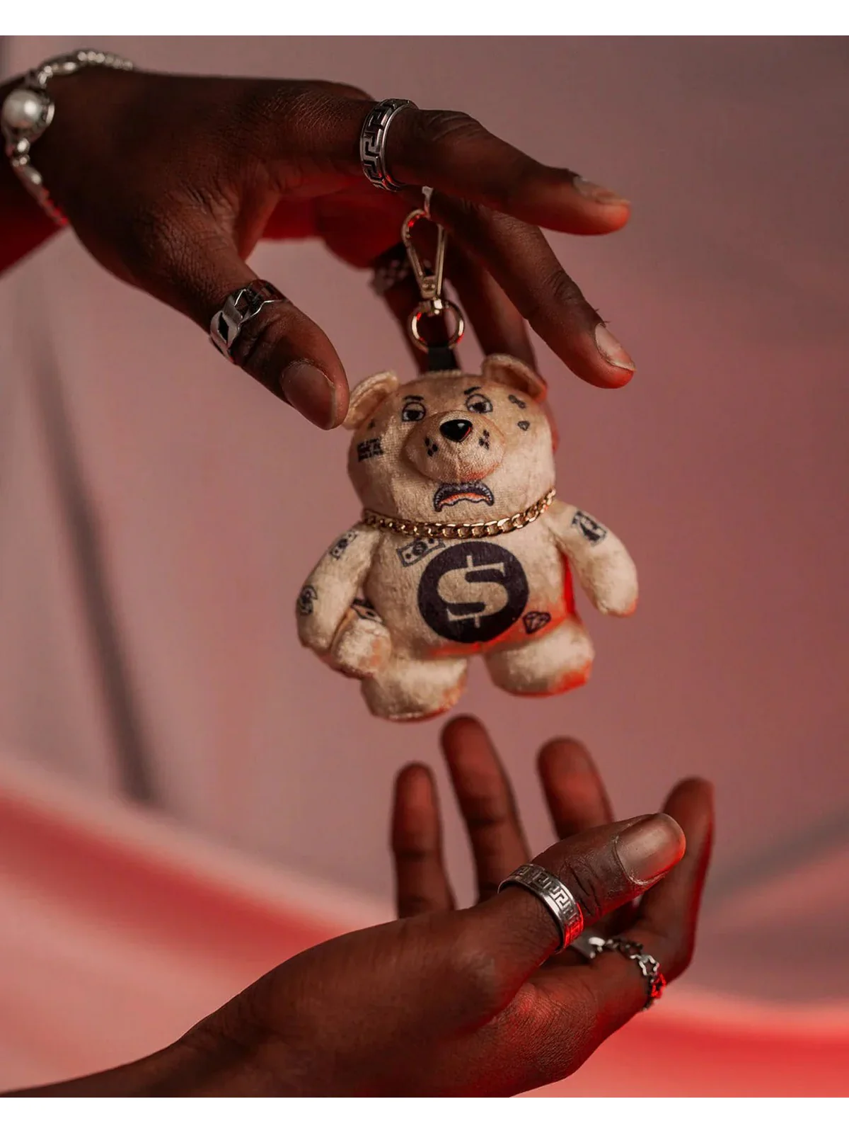 SPRAYGROUND Portachiavi Uomo GOLD RUSH BEAR KEYCHAIN 910K0607NSZ ORO - Image 4