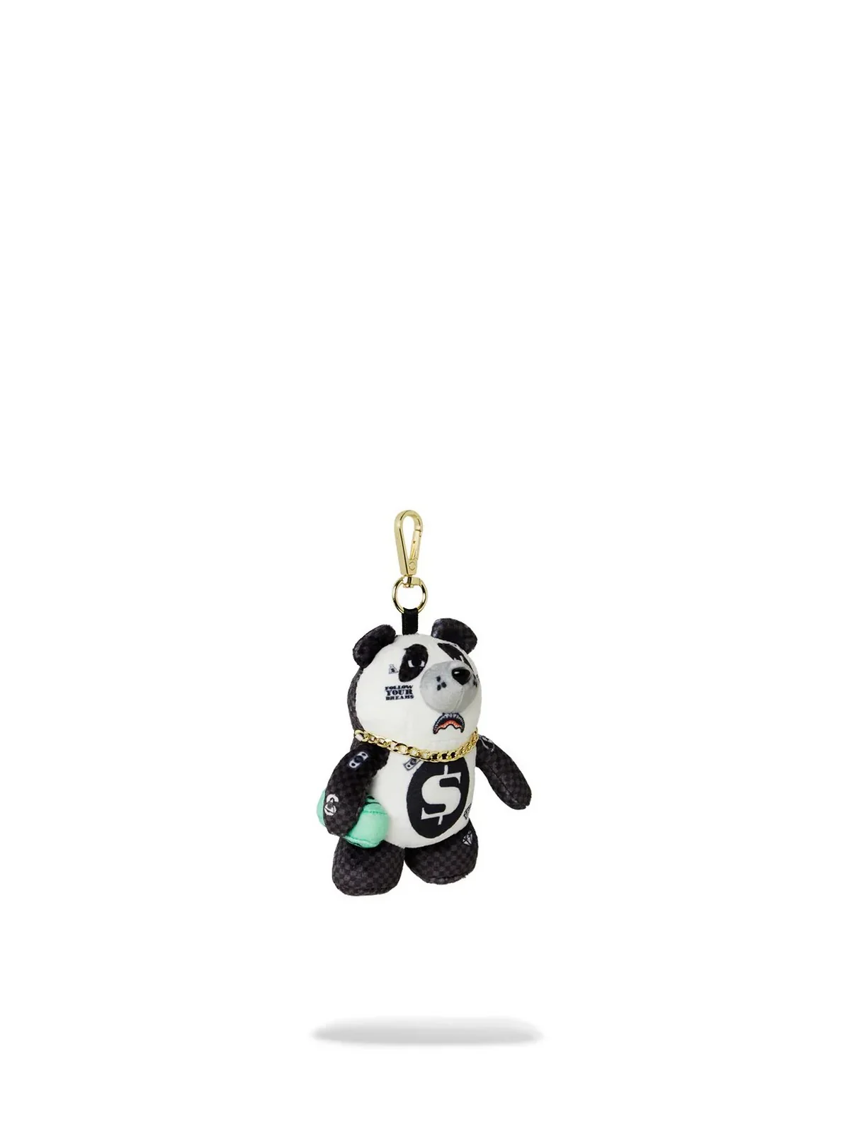 SPRAYGROUND Portachiavi Uomo PANDA PANDA PANDA BEAR KEYCHAIN 910K0608NSZ Nero - Image 2