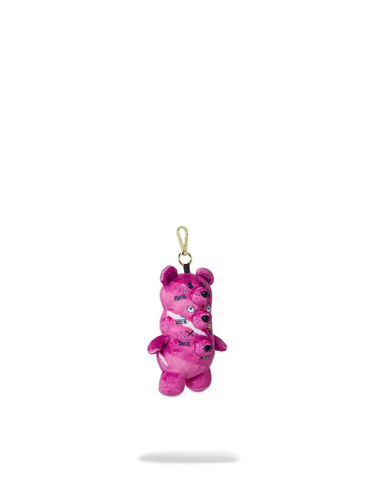 SPRAYGROUND Portachiavi Uomo TRIPLE PINK BEAR KEYCHAIN 910K0602NSZ ROSA - Image 3