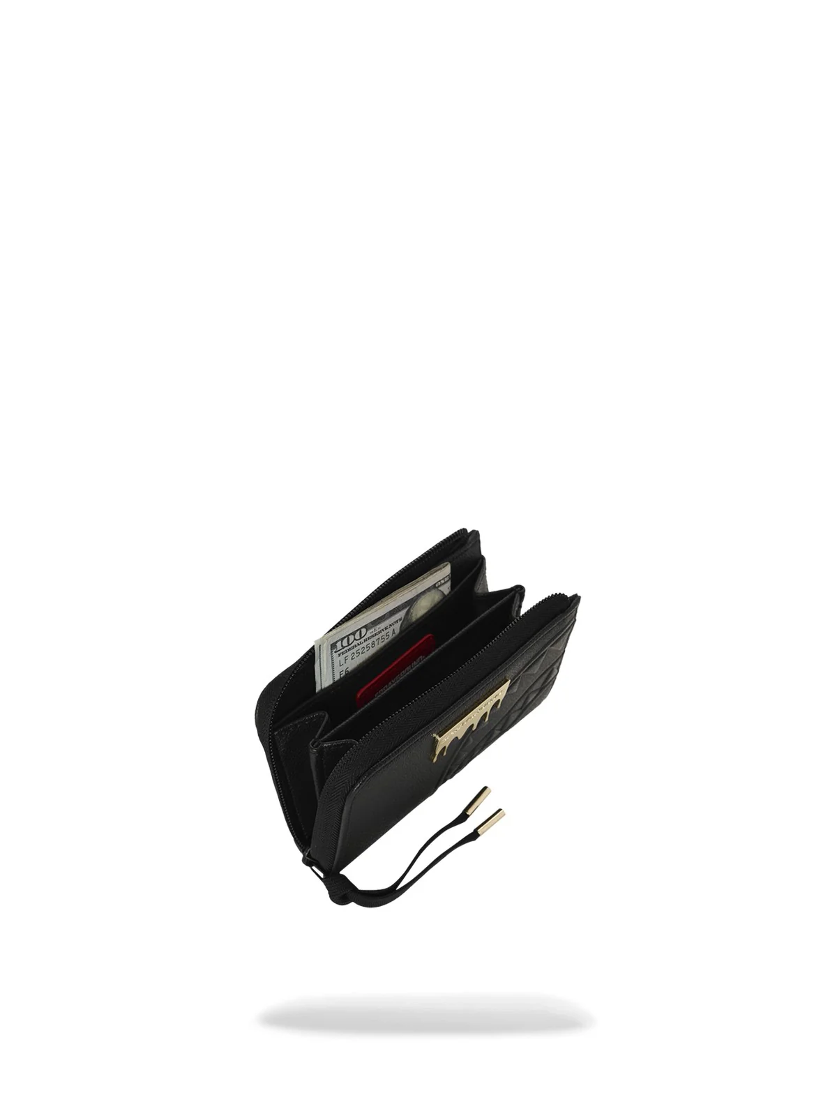 SPRAYGROUND Portafoglio Unisex adulto GOLD BRICK LUX WALLET 910W9046NSZ Nero - Image 4