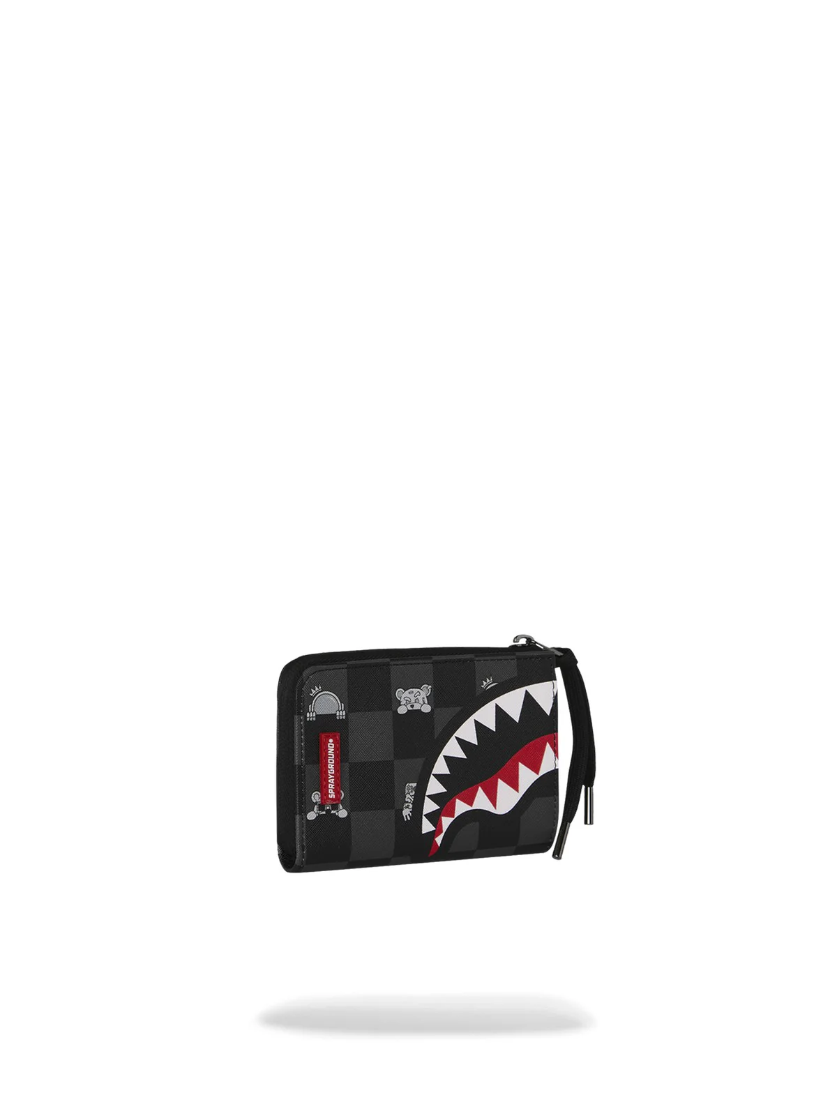 SPRAYGROUND Portafoglio Unisex adulto GRAY PEEKING CHARACTER CHECK WALLET 910W8917NSZ Nero - Image 2