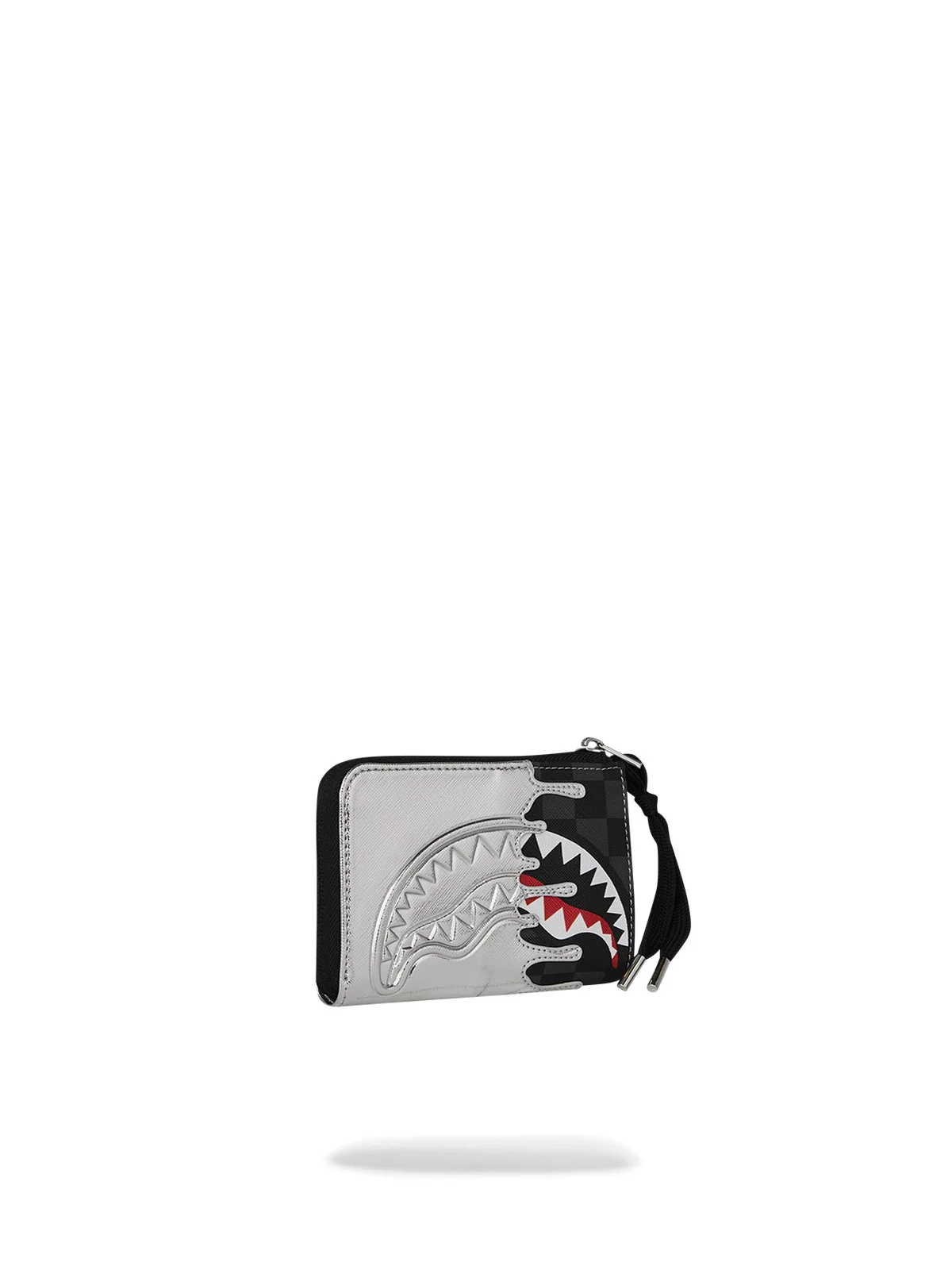 SPRAYGROUND Portafoglio Unisex adulto SILVER SIDE DRIP BLACK CHECK WALLET 910W8931NSZ Nero - Image 2