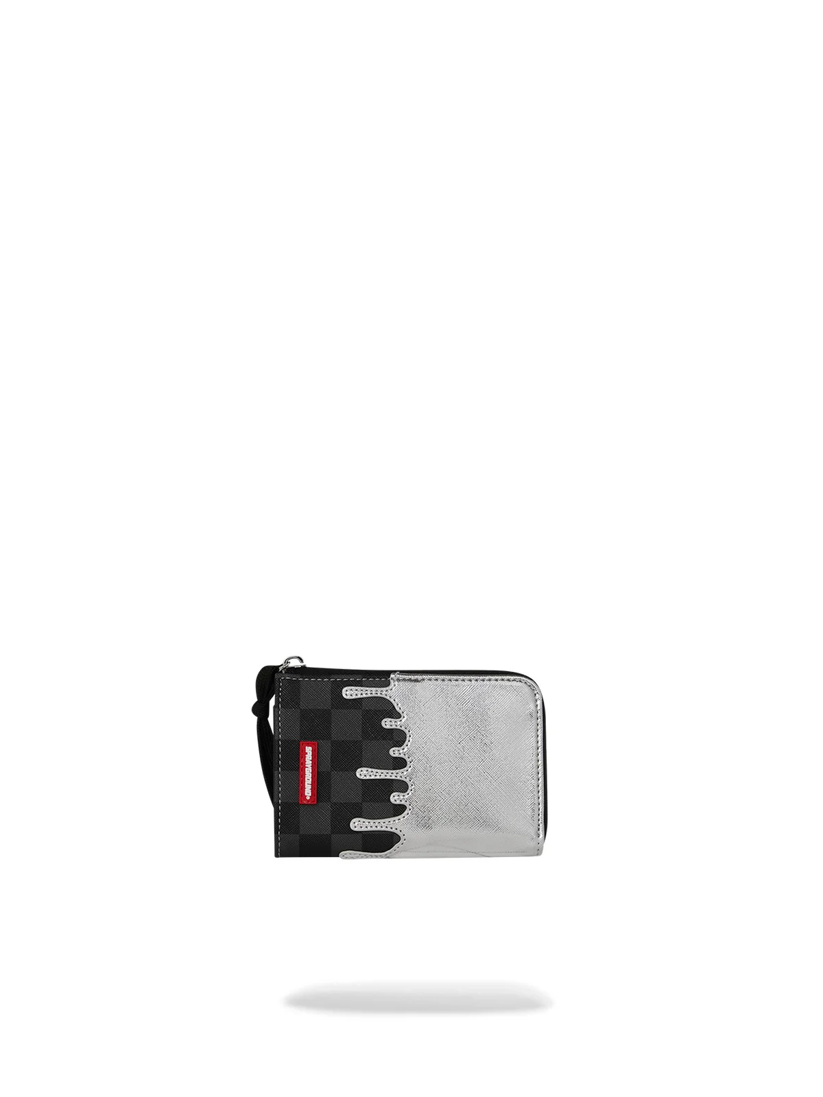 SPRAYGROUND Portafoglio Unisex adulto SILVER SIDE DRIP BLACK CHECK WALLET 910W8931NSZ Nero - Image 3