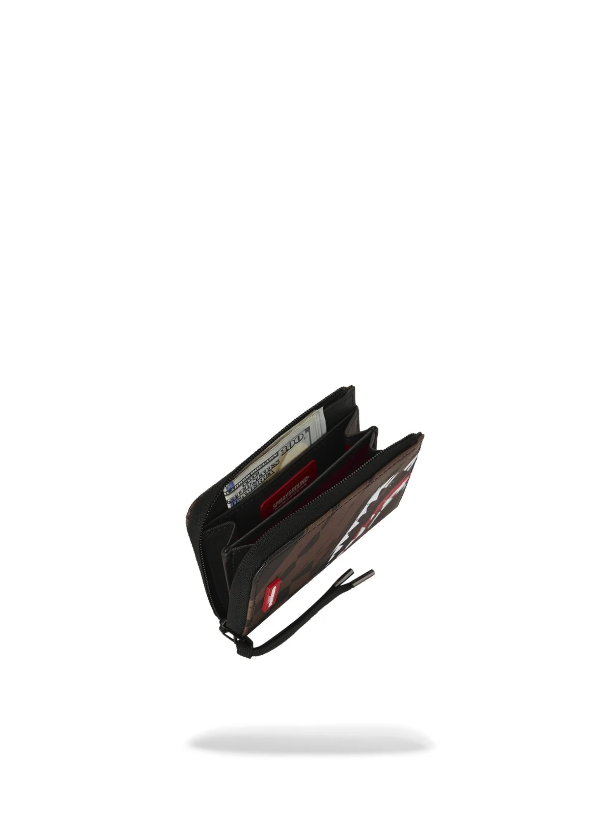 SPRAYGROUND Portafoglio Unisex adulto SMEARED GRUNGE WALLET 910W8971NSZ Marrone - Image 4