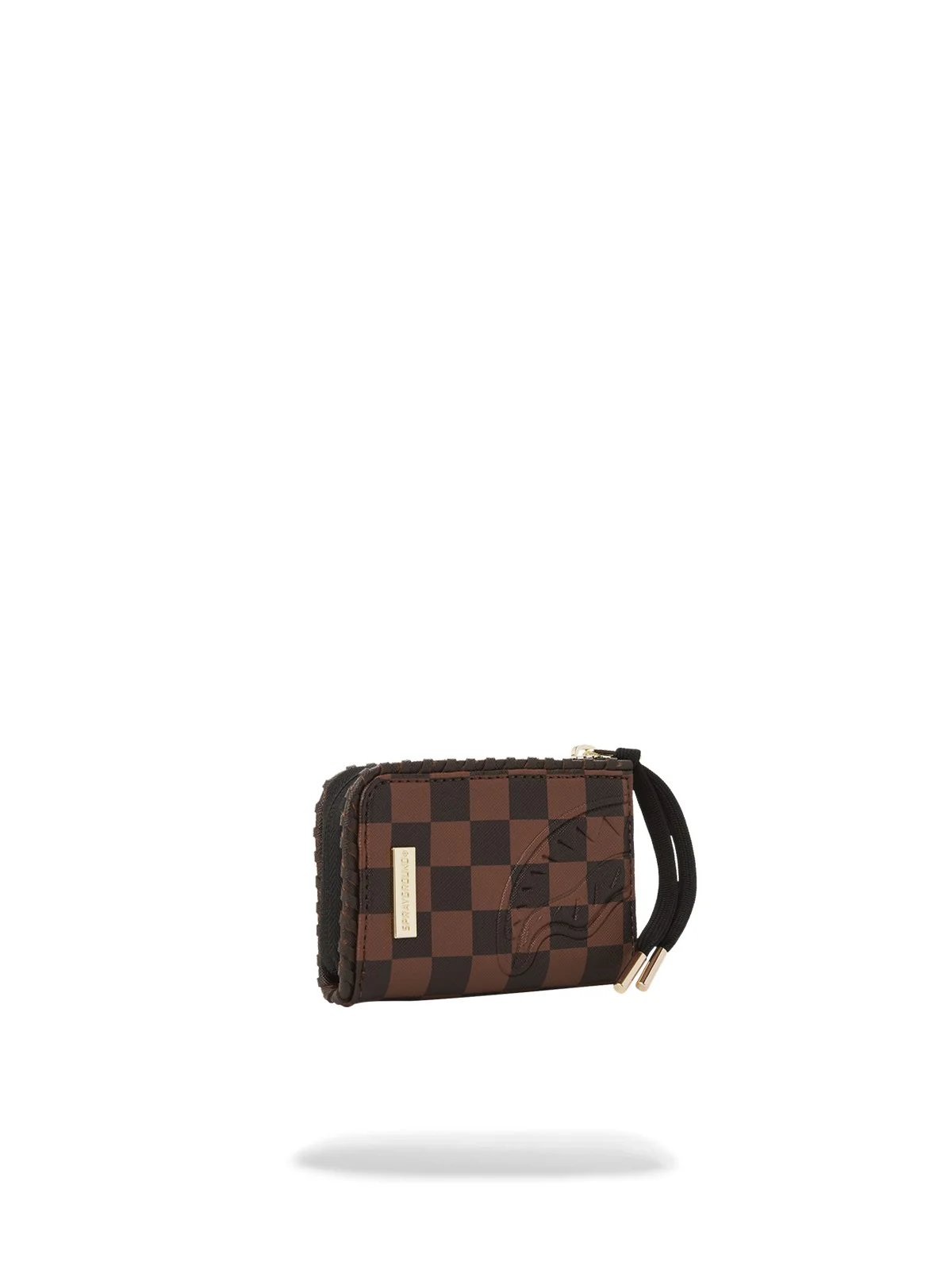 SPRAYGROUND Portafoglio Uomo CORE EMBOSS CHECK WALLET 910W6836NSZ Marrone - Image 3