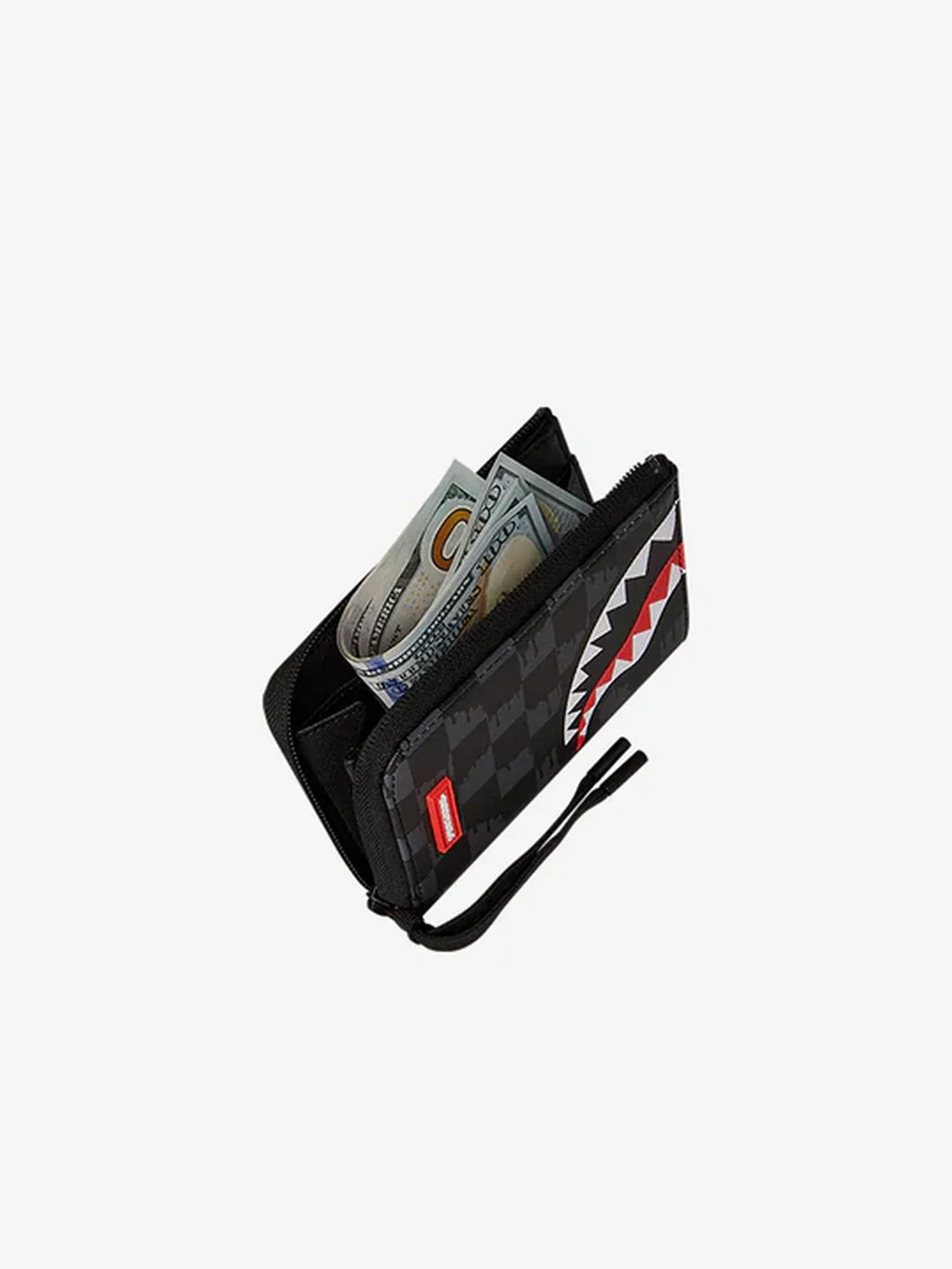 SPRAYGROUND Portafoglio Uomo DRIP CHECK SHARK WALLET 910W6575NSZ Nero - Image 2