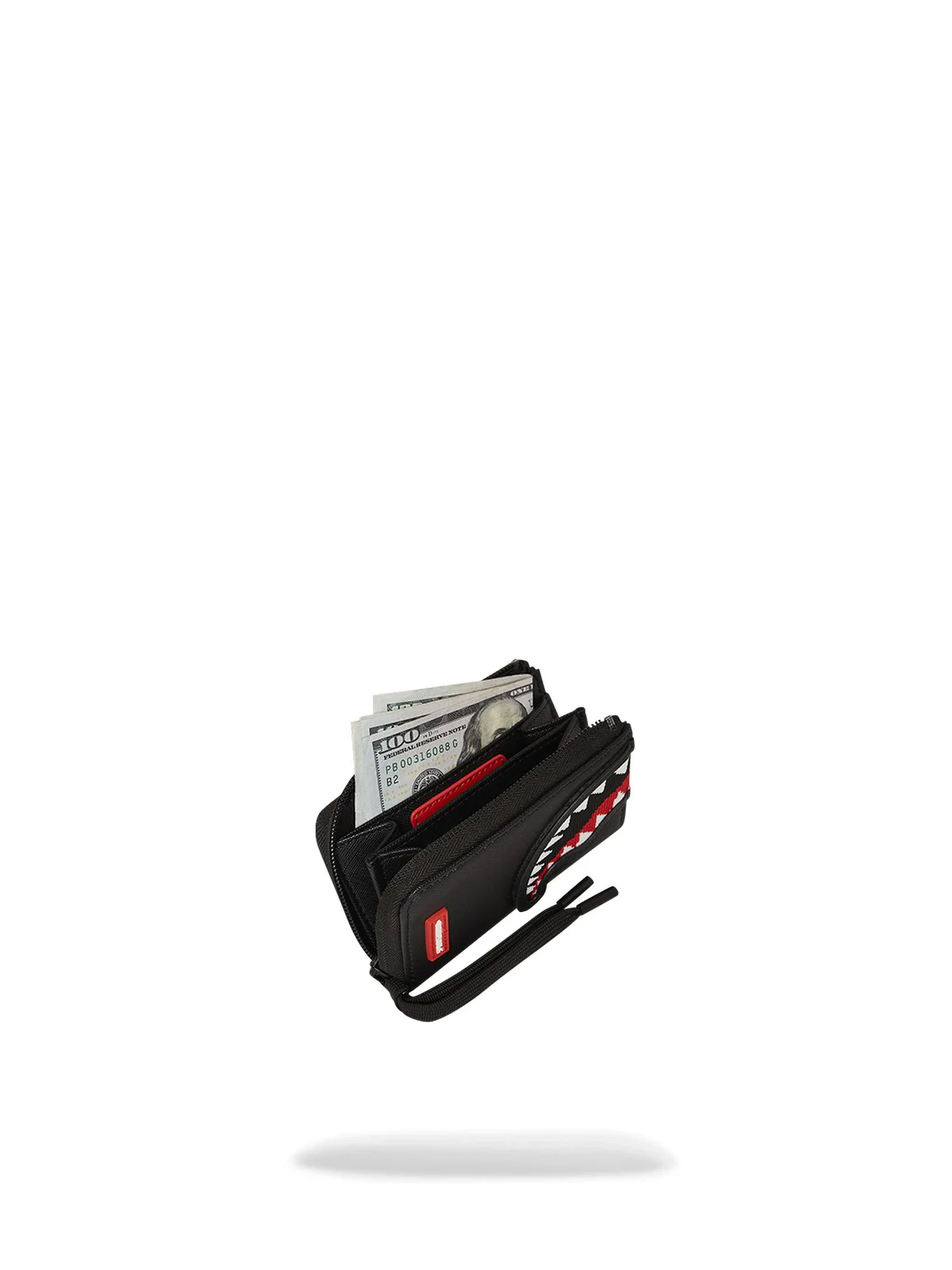 SPRAYGROUND Portafoglio Uomo FLY KNIT MOUTH WALLET 910W8029NSZ Nero - Image 4