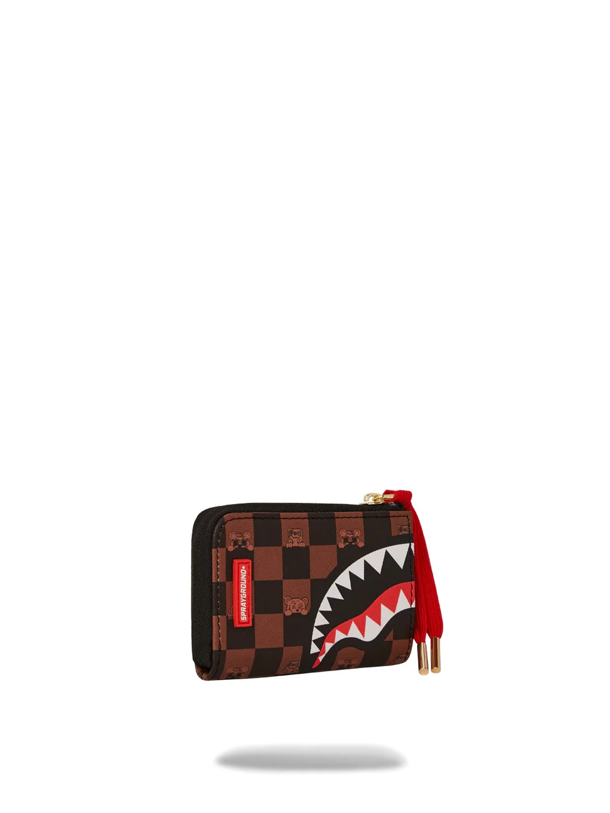 SPRAYGROUND Portafoglio Uomo PEEKING CHARACTER CHECK WALLET 910W7508NSZ Marrone - Image 2