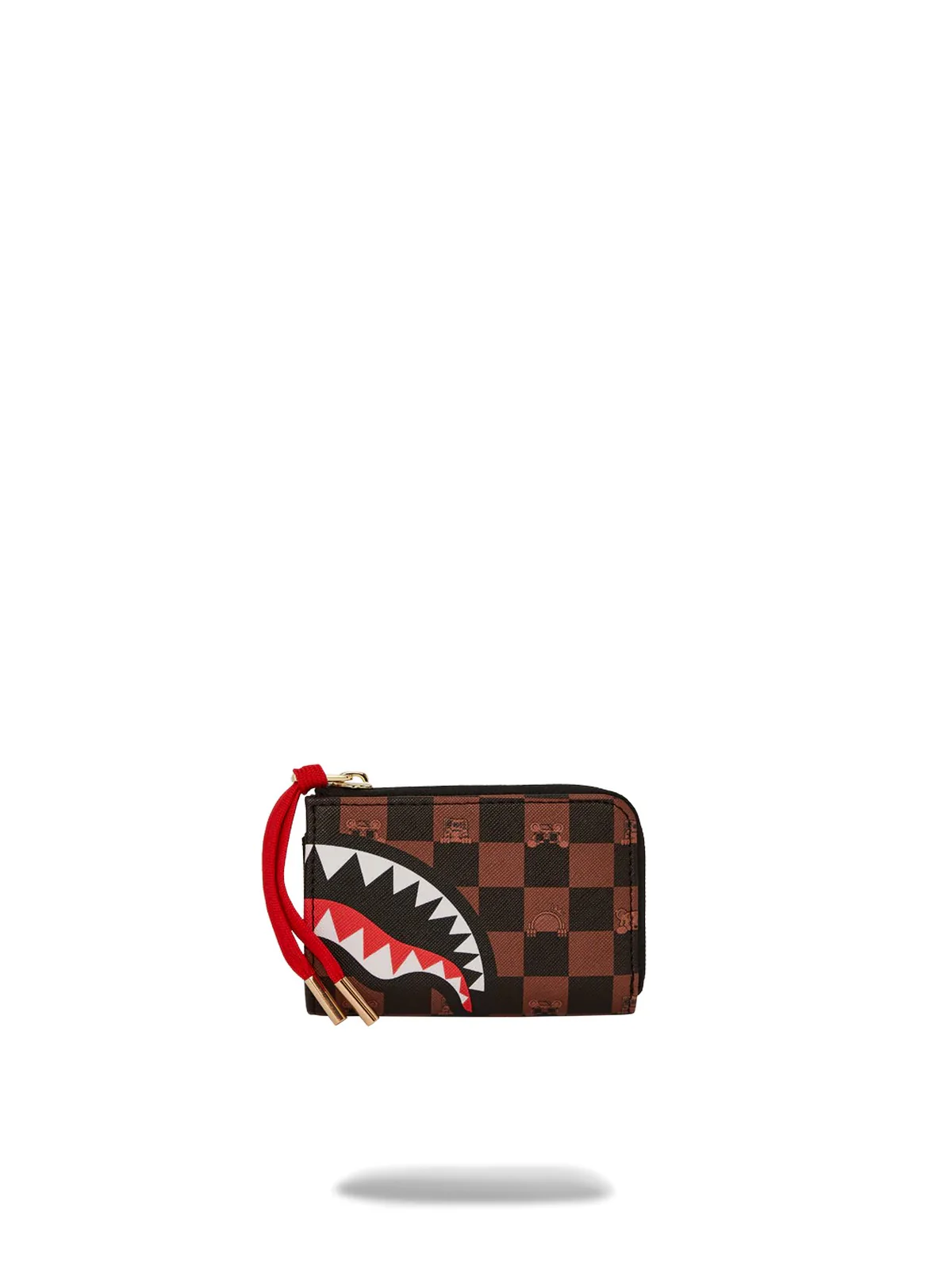 SPRAYGROUND Portafoglio Uomo PEEKING CHARACTER CHECK WALLET 910W7508NSZ Marrone - Image 3