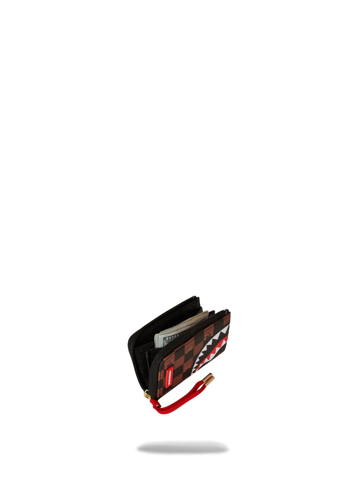 SPRAYGROUND Portafoglio Uomo PEEKING CHARACTER CHECK WALLET 910W7508NSZ Marrone - Image 4