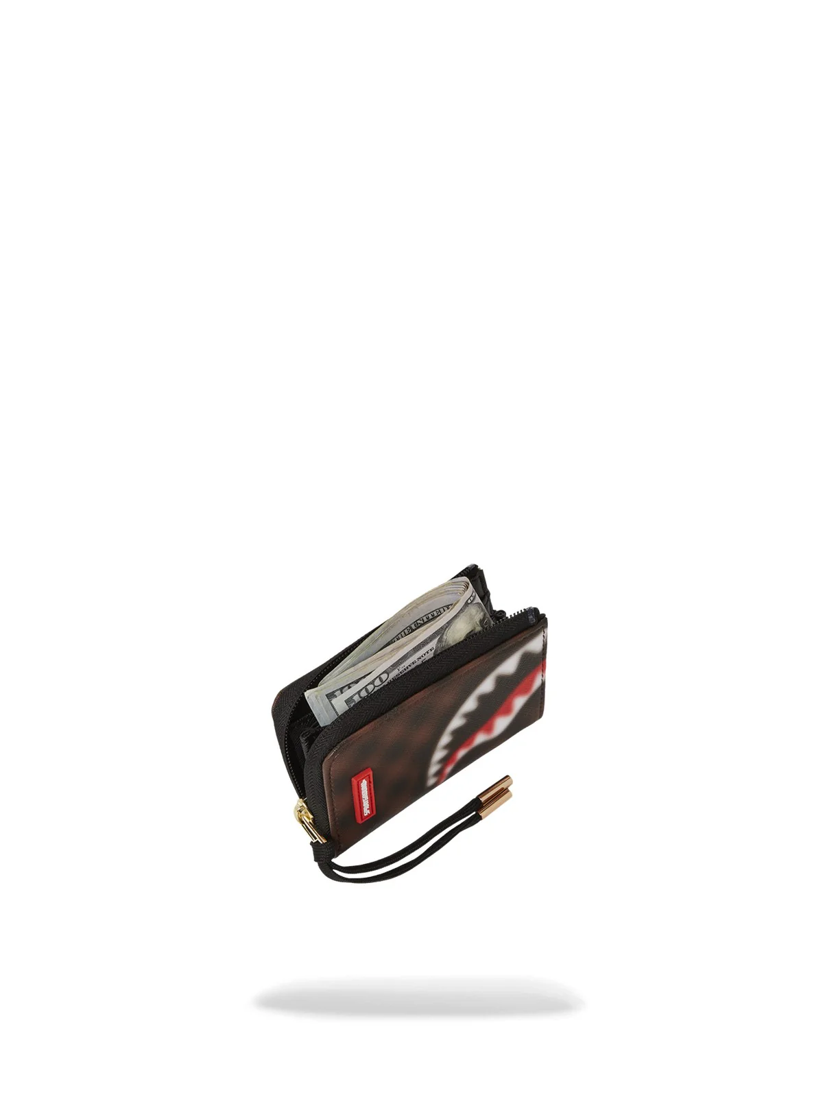 SPRAYGROUND Portafoglio Uomo SHARKS IN PARIS BLUR WALLET 910W6848NSZ Marrone - Image 4