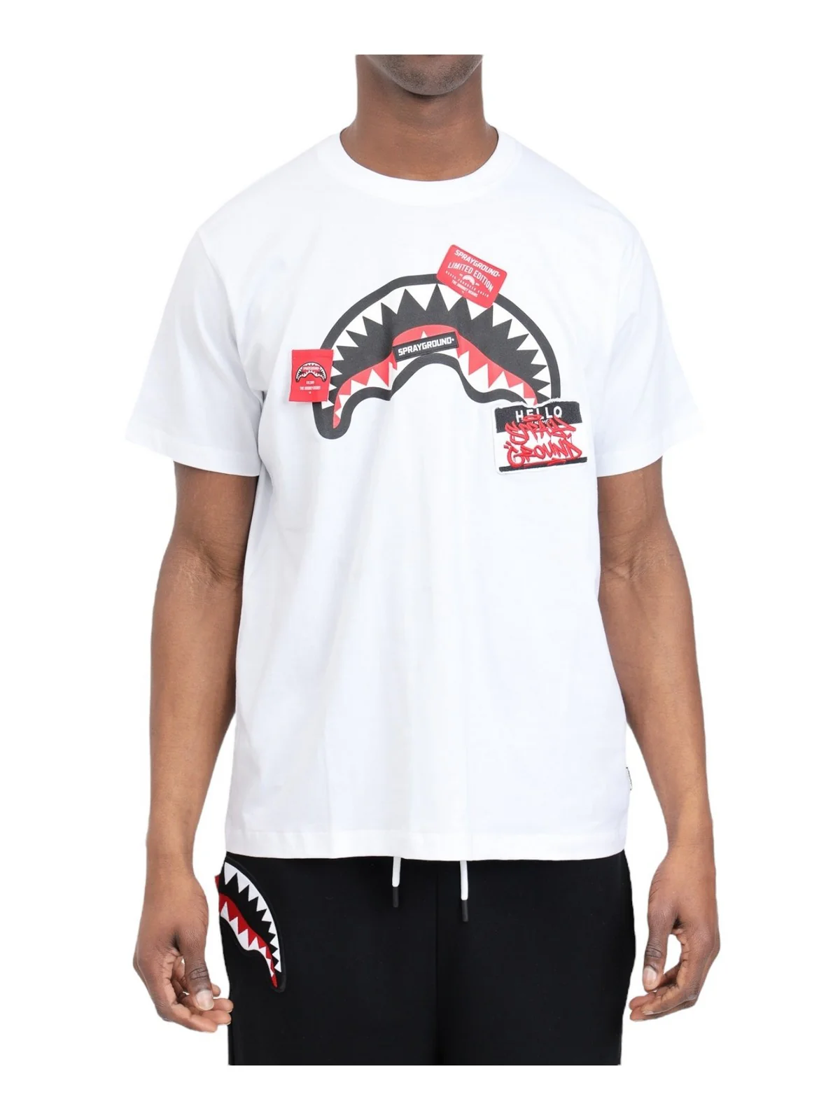 SPRAYGROUND T-Shirt e Polo Uomo  SP439WHT Bianco - Image 2