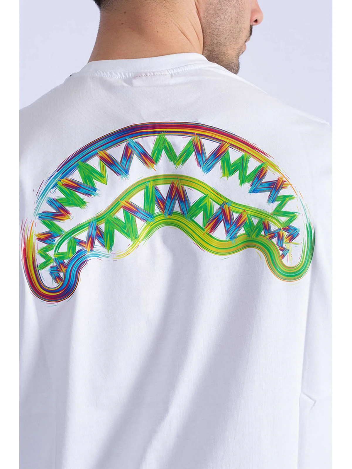 SPRAYGROUND T-Shirt e Polo Uomo  SP482WHT Bianco - Image 4